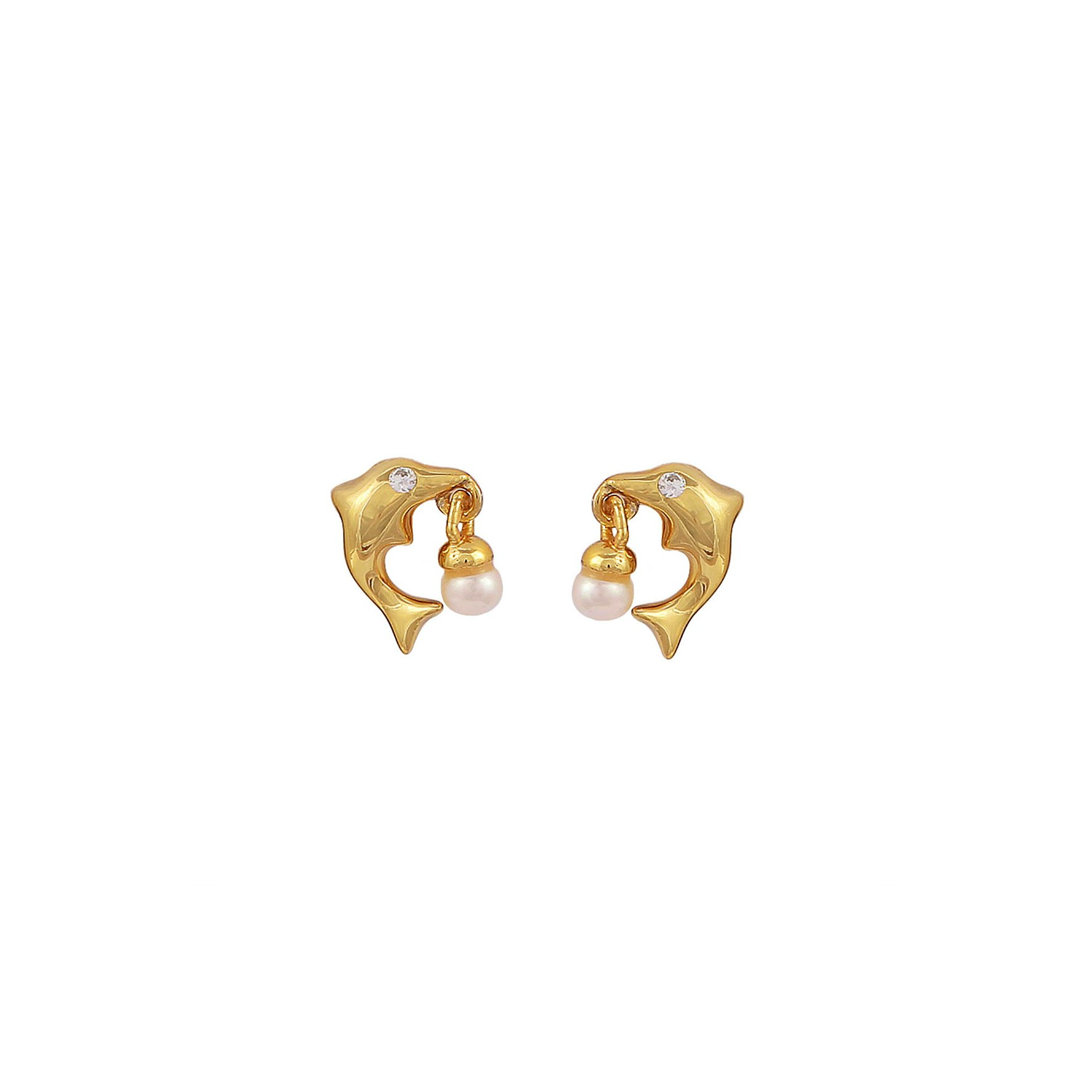 Olga Studs fra Hultquist Copenhagen i Forgyldt-Sølv Sterling 925