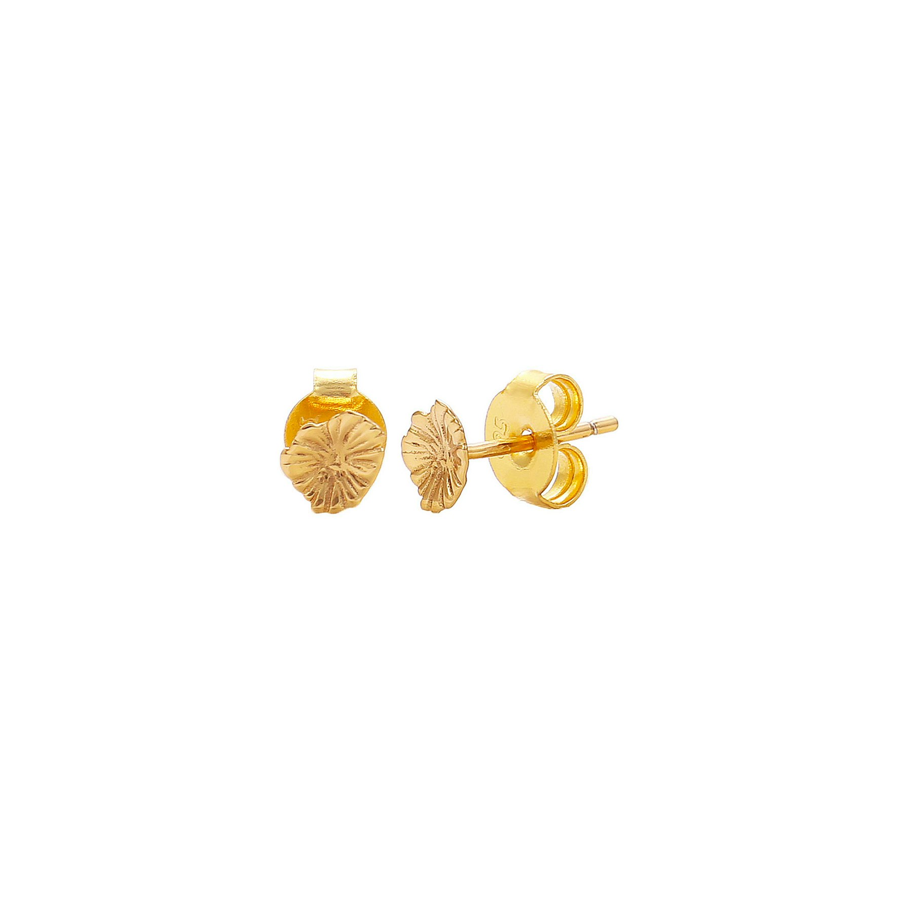 Dagmar Mini Studs von Hultquist Copenhagen in Vergoldet-Silber Sterling 925