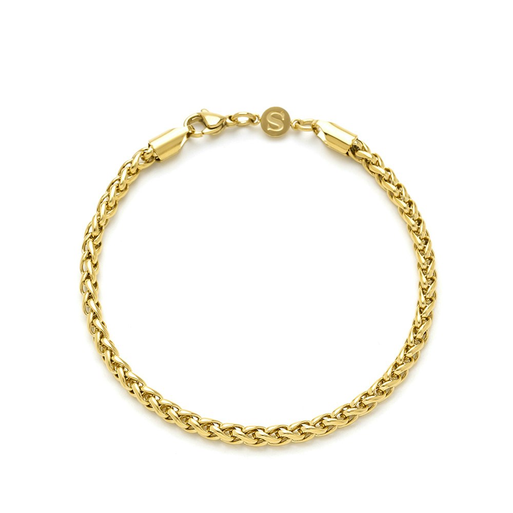 Curb Chain Bracelet von SAMIE in Vergoldetes Edelstahl