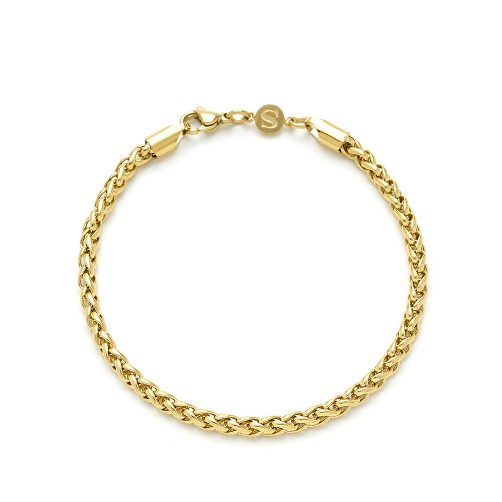 Curb Chain Bracelet from SAMIE in Goldplated Stainless steel