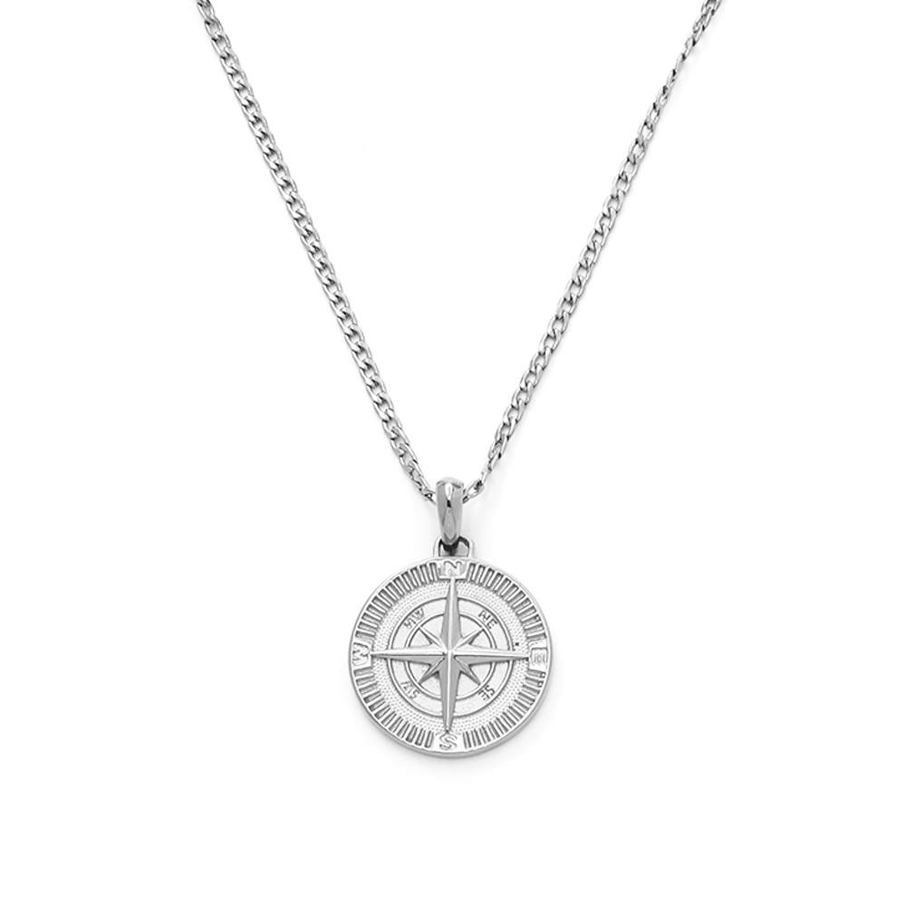 Compass Necklace from SAMIE in Stainless steel