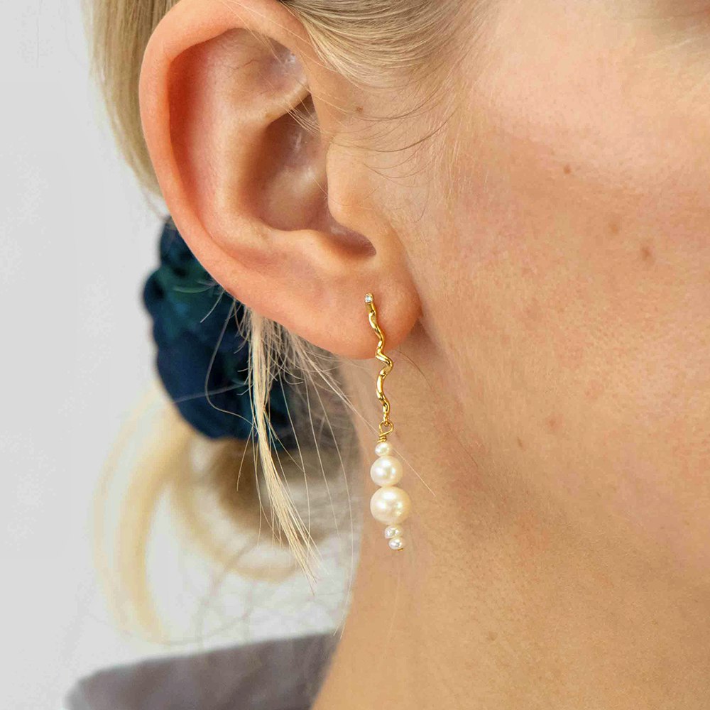 Esther Earrings z Hultquist Copenhagen v Pozlacené stříbro sterling 925
