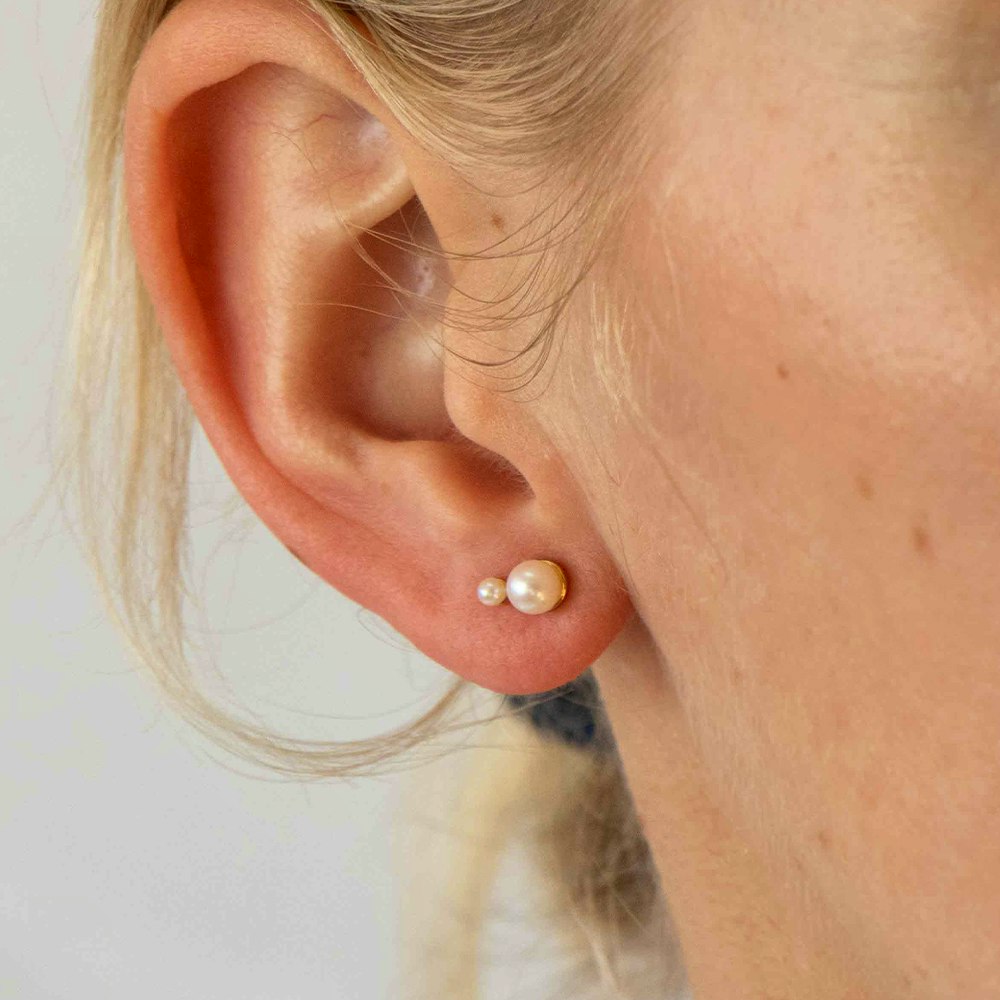 Esther Studs z Hultquist Copenhagen v Pozlacené stříbro sterling 925