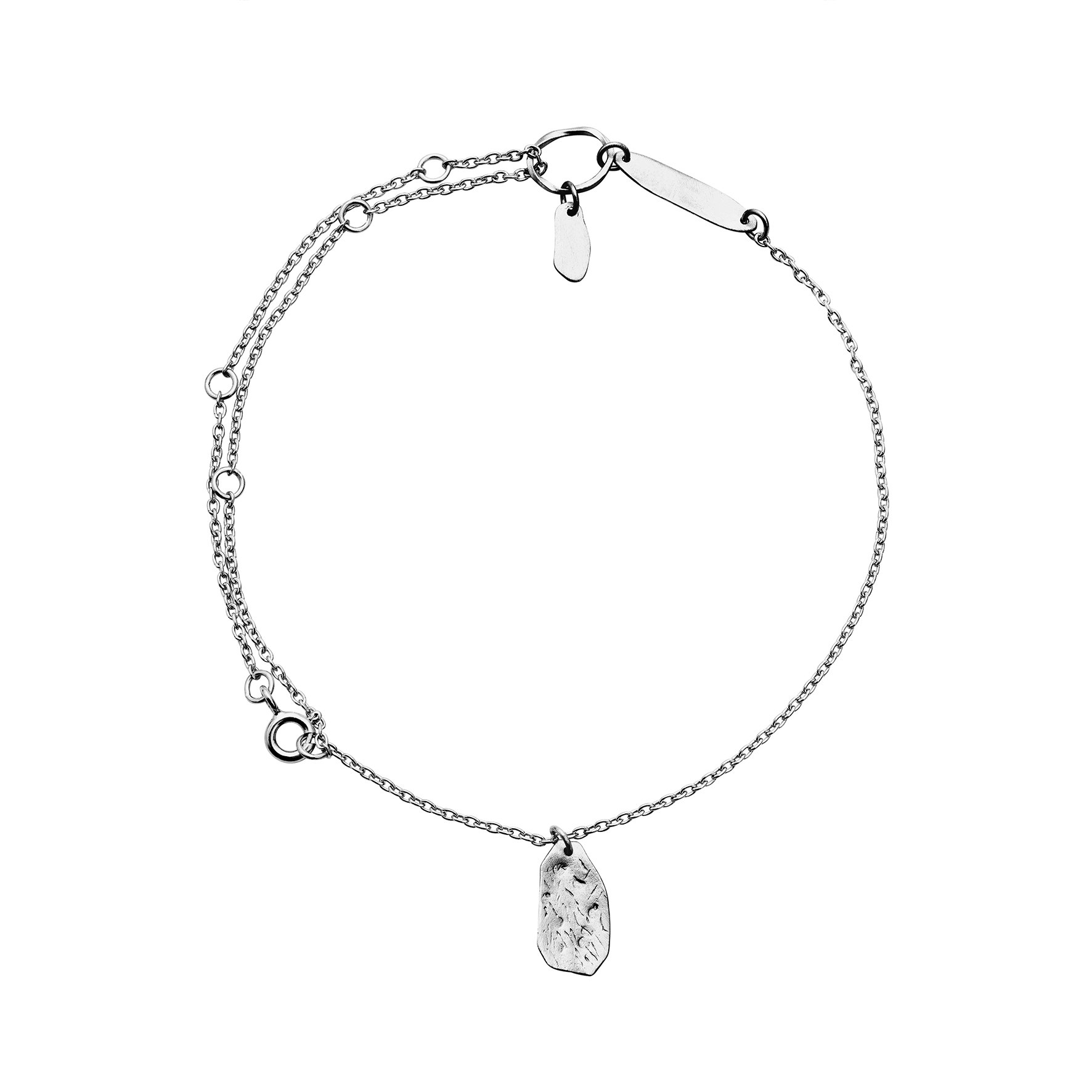 Kamille Ankle Chain from Maanesten in Silver Sterling 925