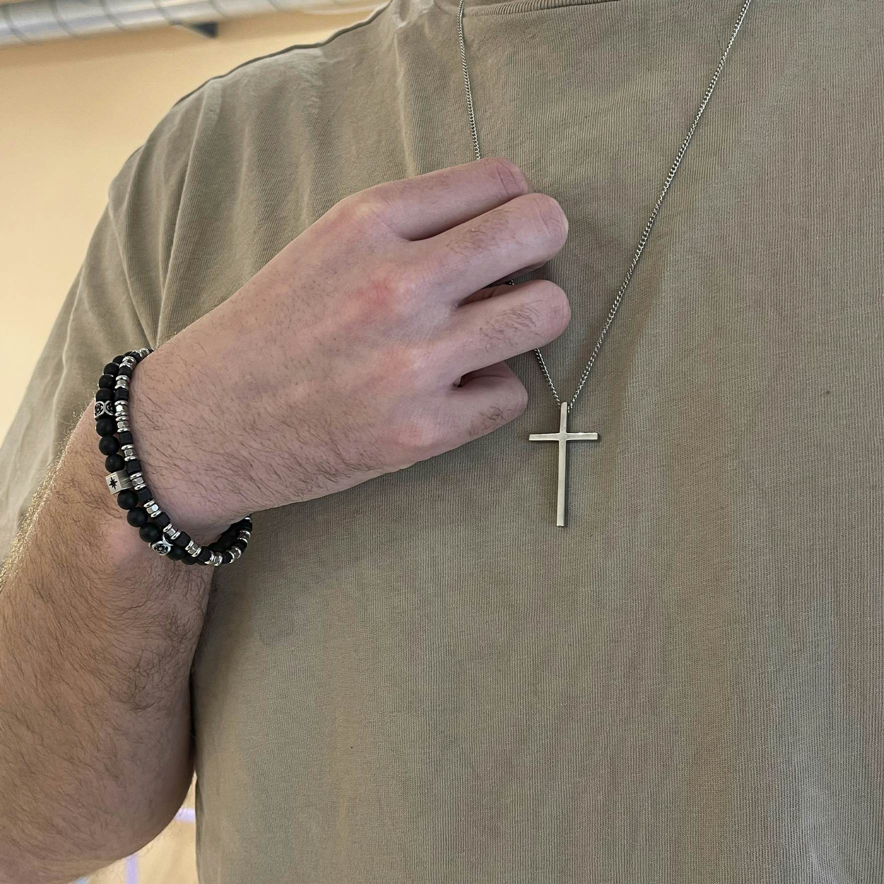 Cross Necklace from SAMIE in Stainless steel