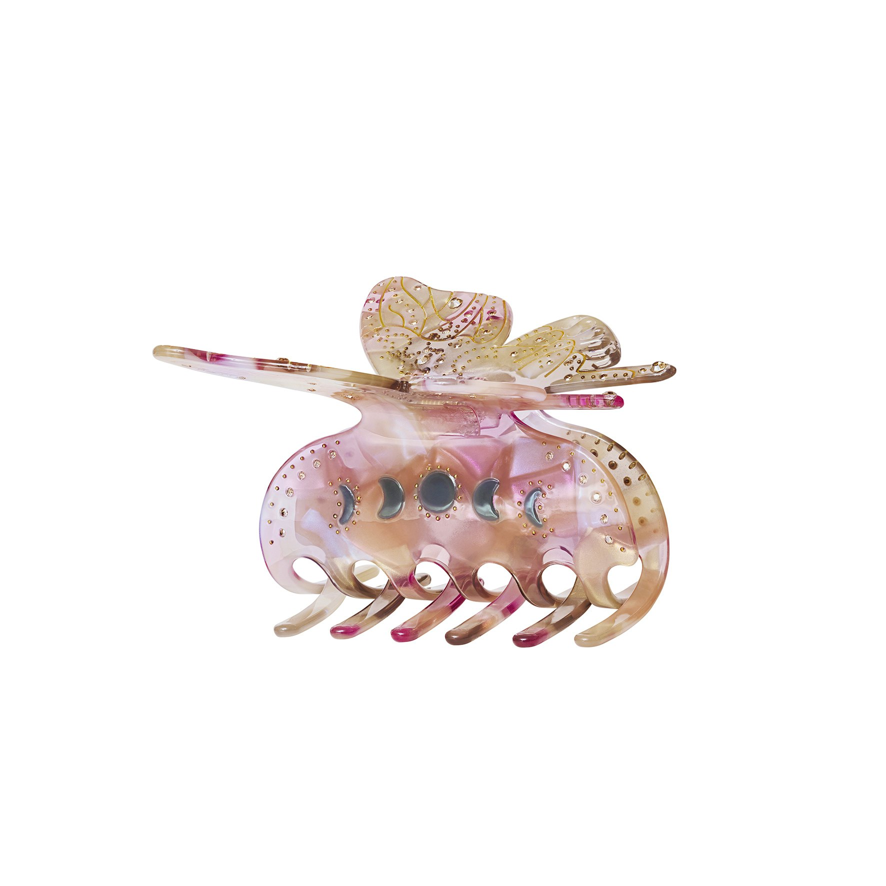 Nabi Orchid Hair Claw from Maanesten in Acetate