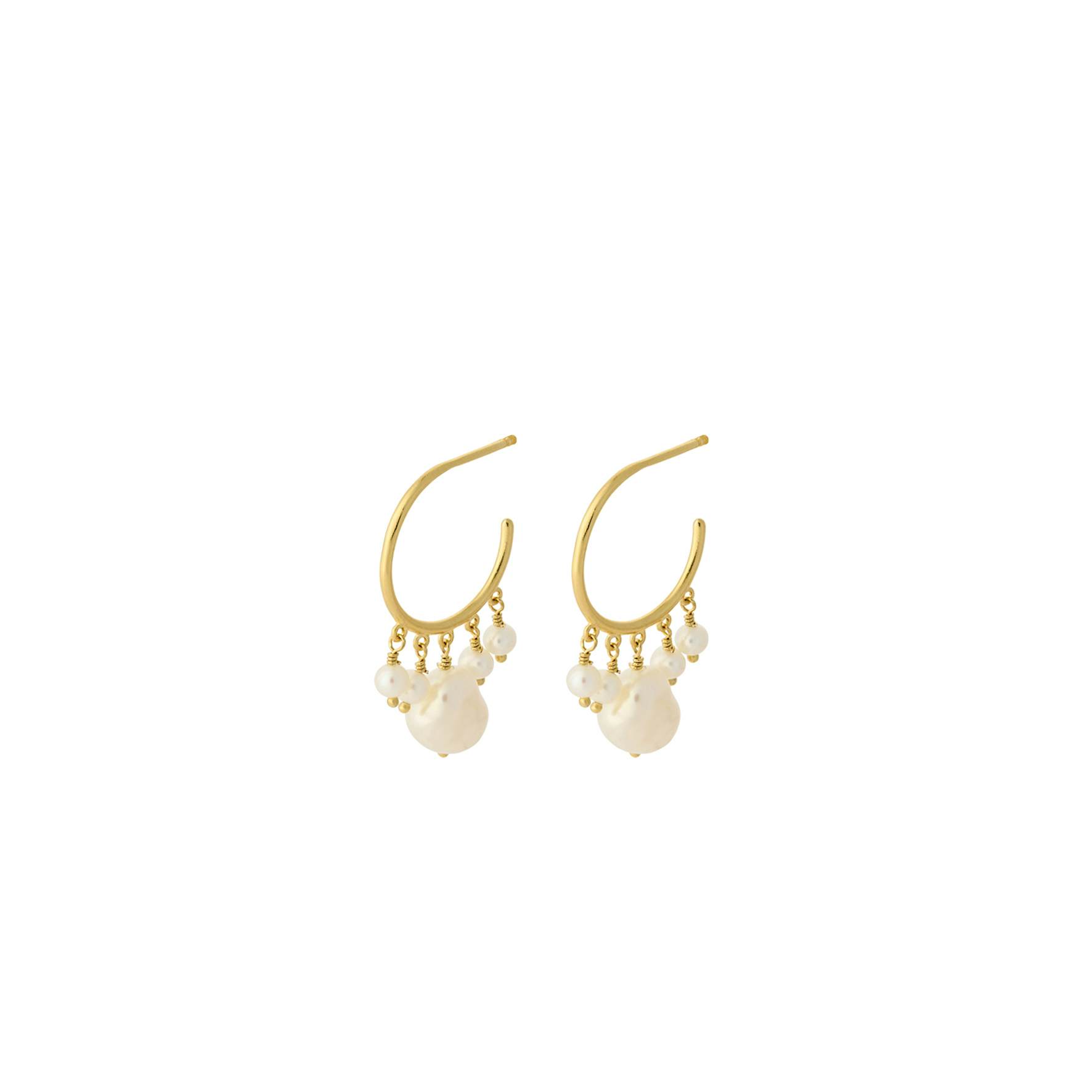 Bay Hoops from Pernille Corydon in Goldplated-Silver Sterling 925