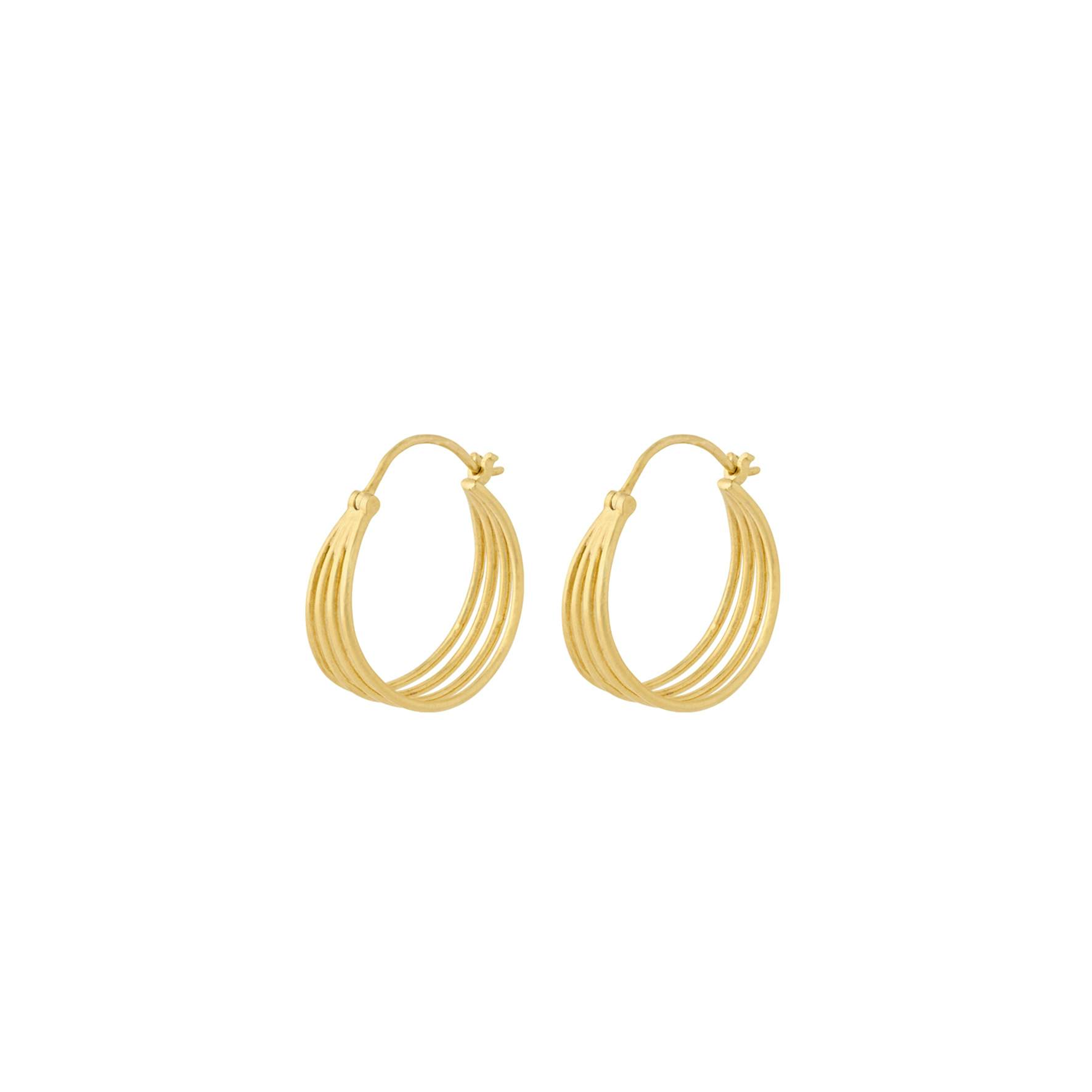 Midnight Sun Earrings fra Pernille Corydon i Forgylt-Sølv Sterling 925
