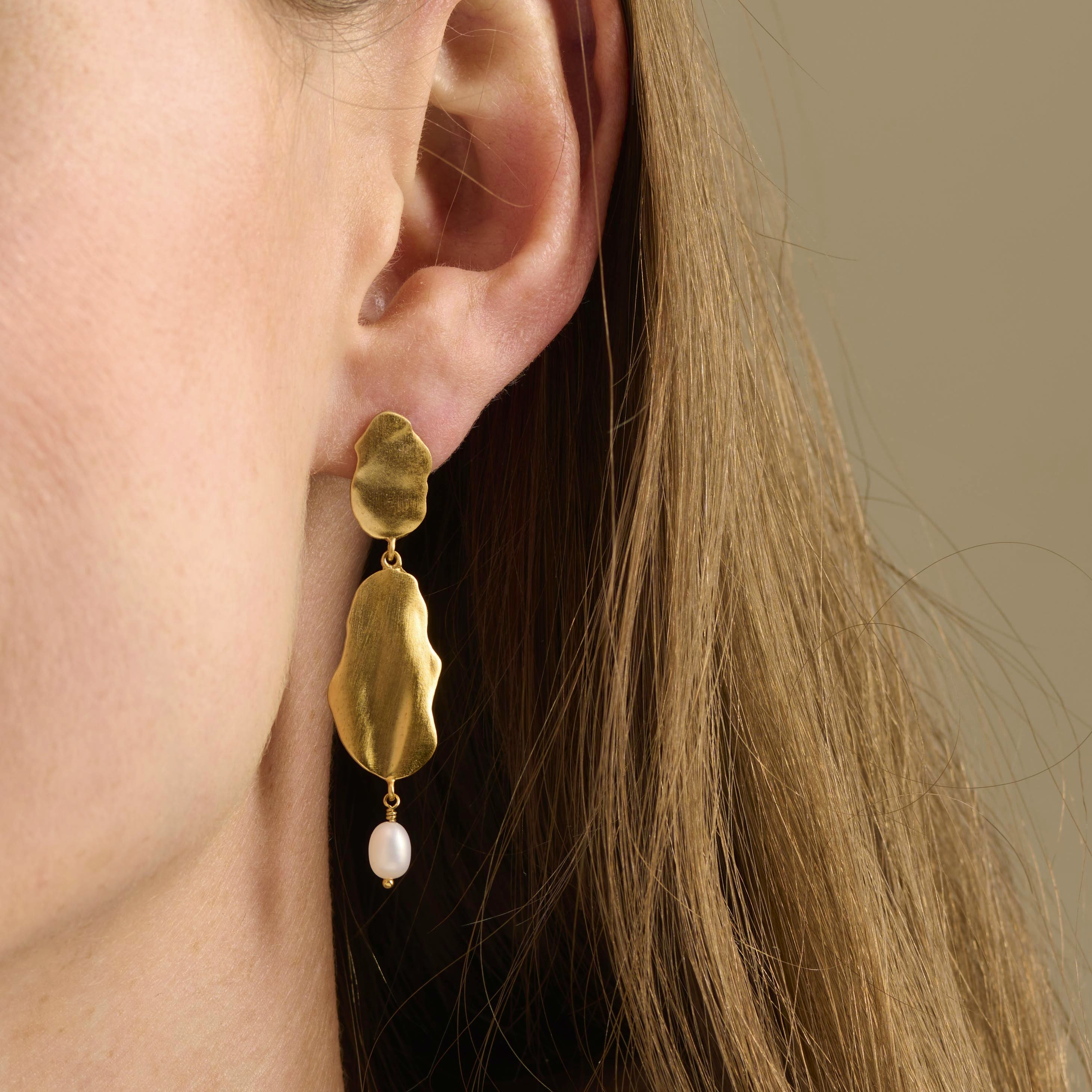 Drift Earrings from Pernille Corydon in Goldplated Silver Sterling 925