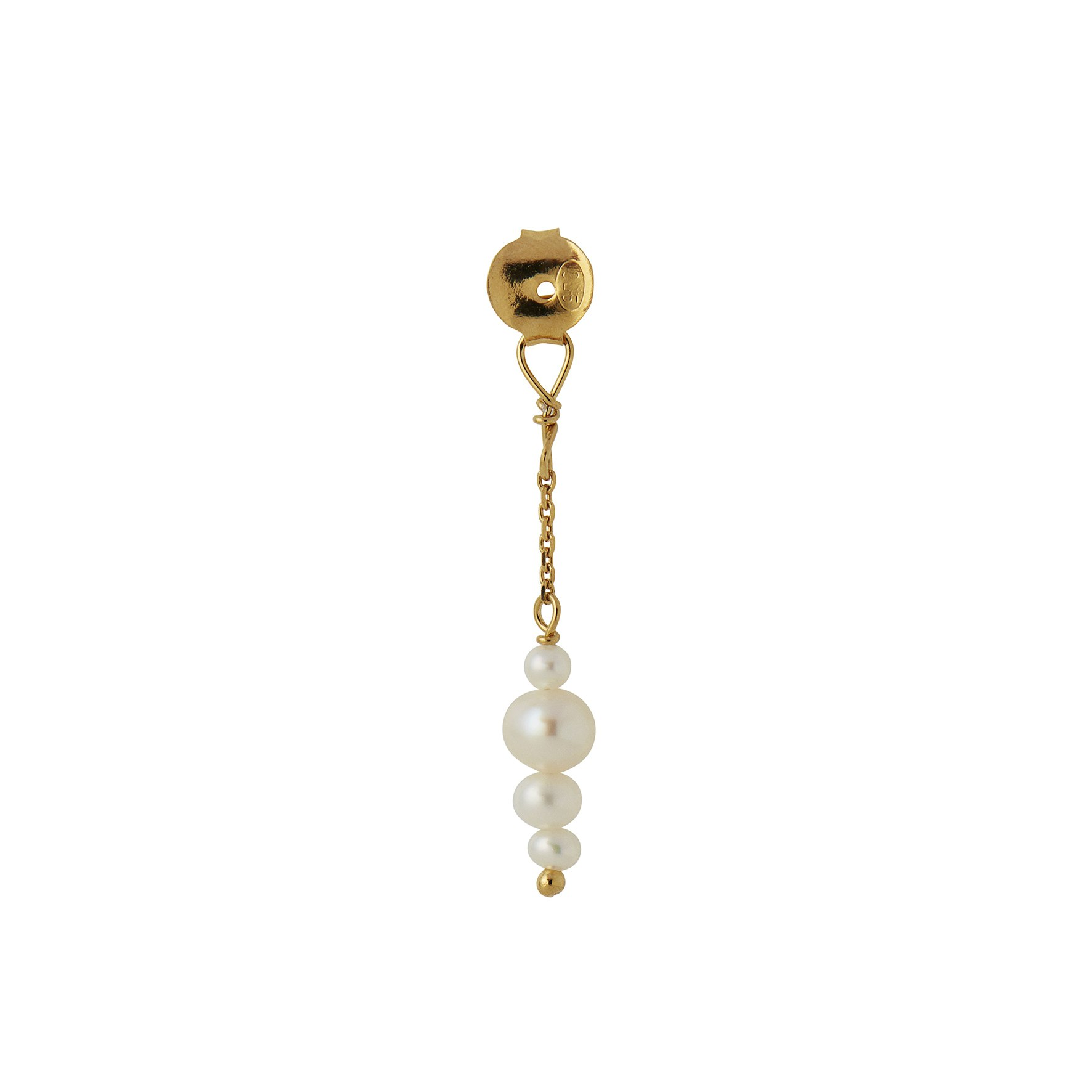 Petit Pearl Berries Behind Ear Earring od STINE A Jewelry w Pozłacane srebro próby 925.