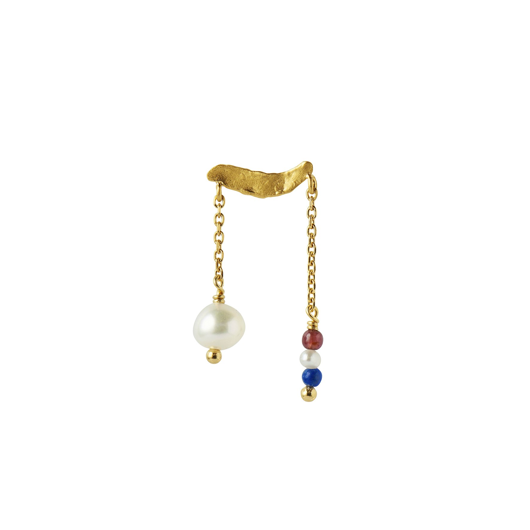 Petit Gold Splash Earring Chains & French Kiss fra STINE A Jewelry i Forgylt-Sølv Sterling 925