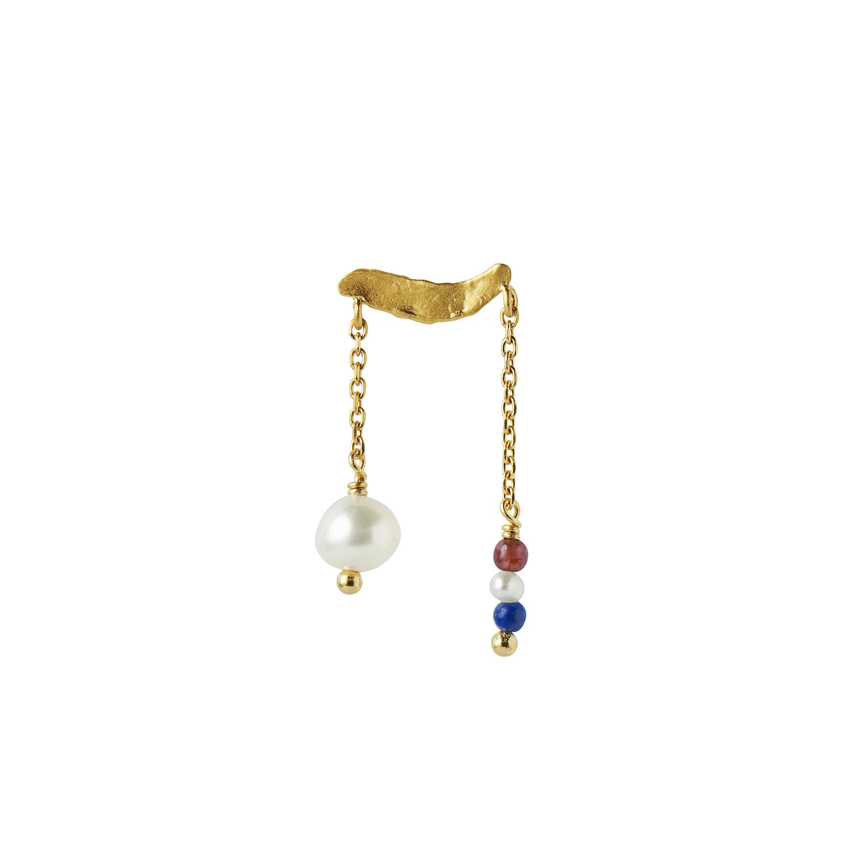 Petit Gold Splash Earring Chains & French Kiss fra STINE A Jewelry i Forgyldt-Sølv Sterling 925
