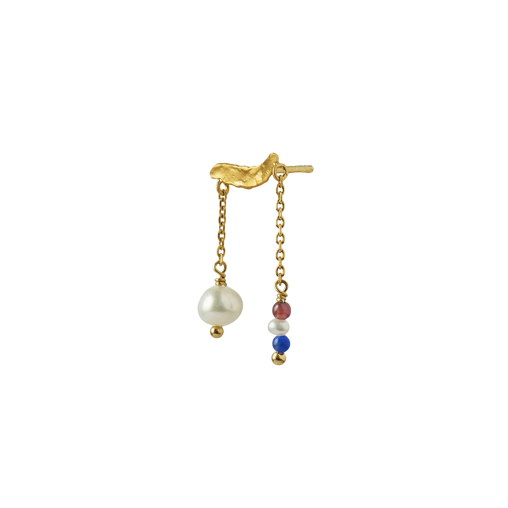 Petit Gold Splash Earring Chains & French Kiss fra STINE A Jewelry i Sølv Sterling 925