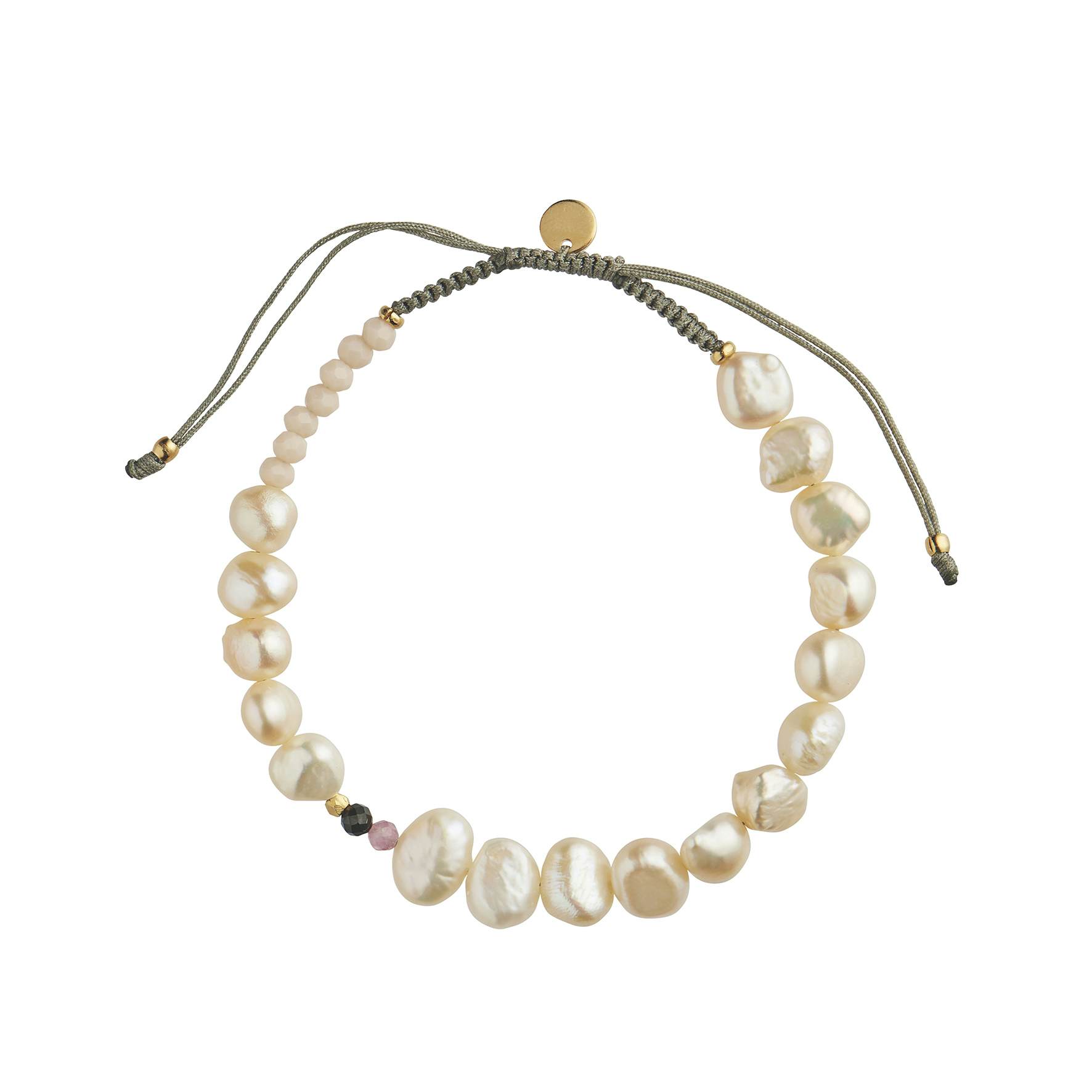Perlie Soft Pink Bracelet fra STINE A Jewelry i Nylon