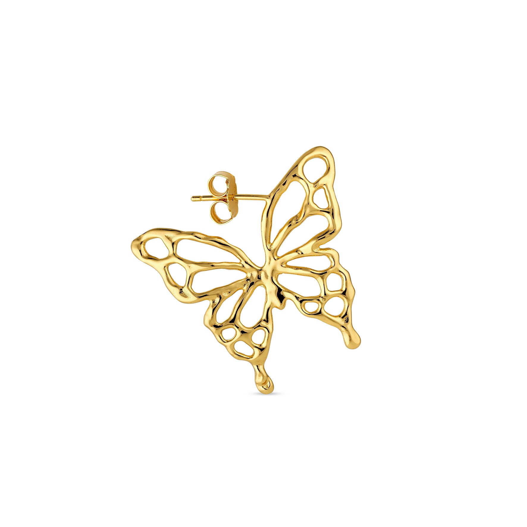 Butterfly Earring from Jane Kønig in Goldplated Silver Sterling 925