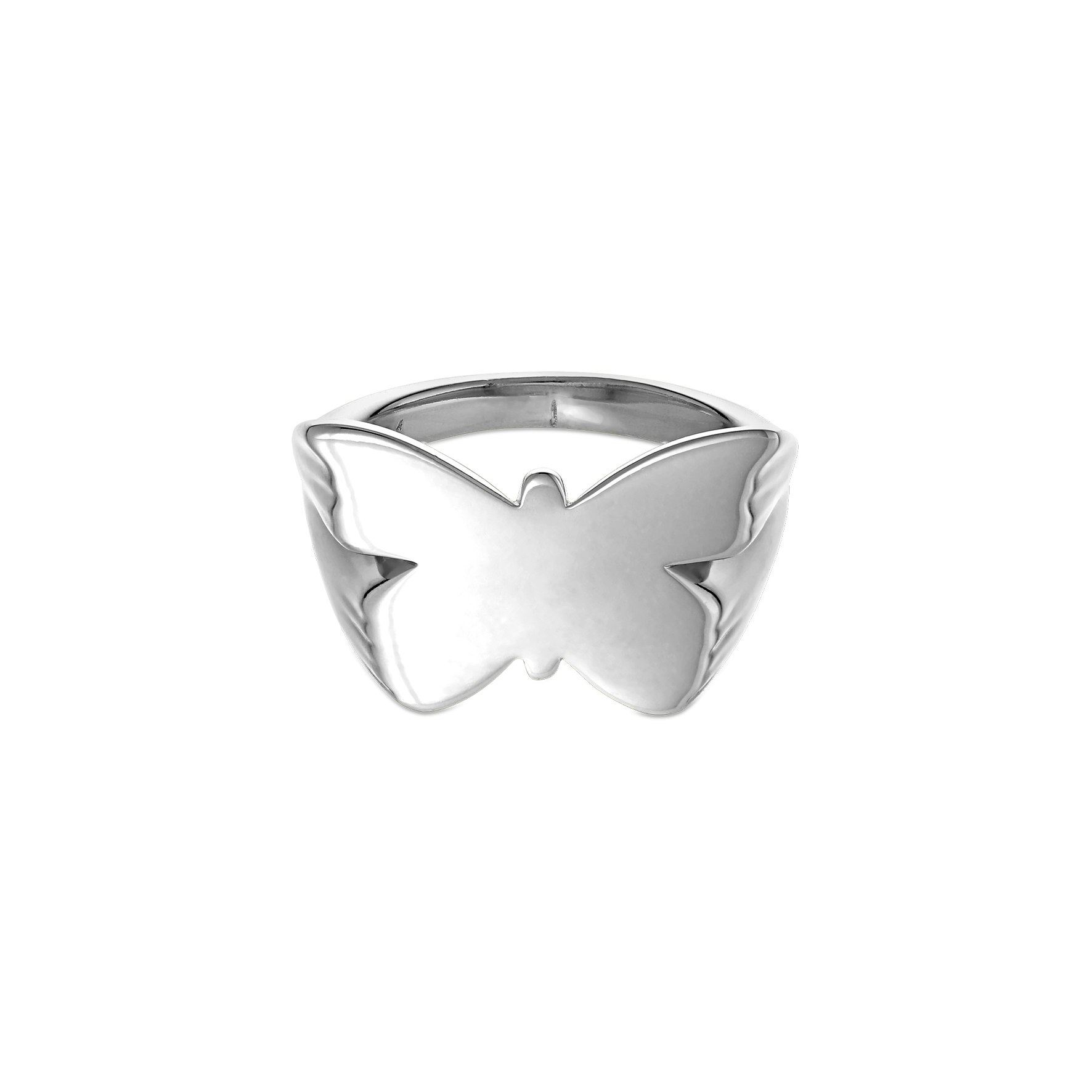 Butterfly Signet Ring from Jane Kønig in Silver Sterling 925