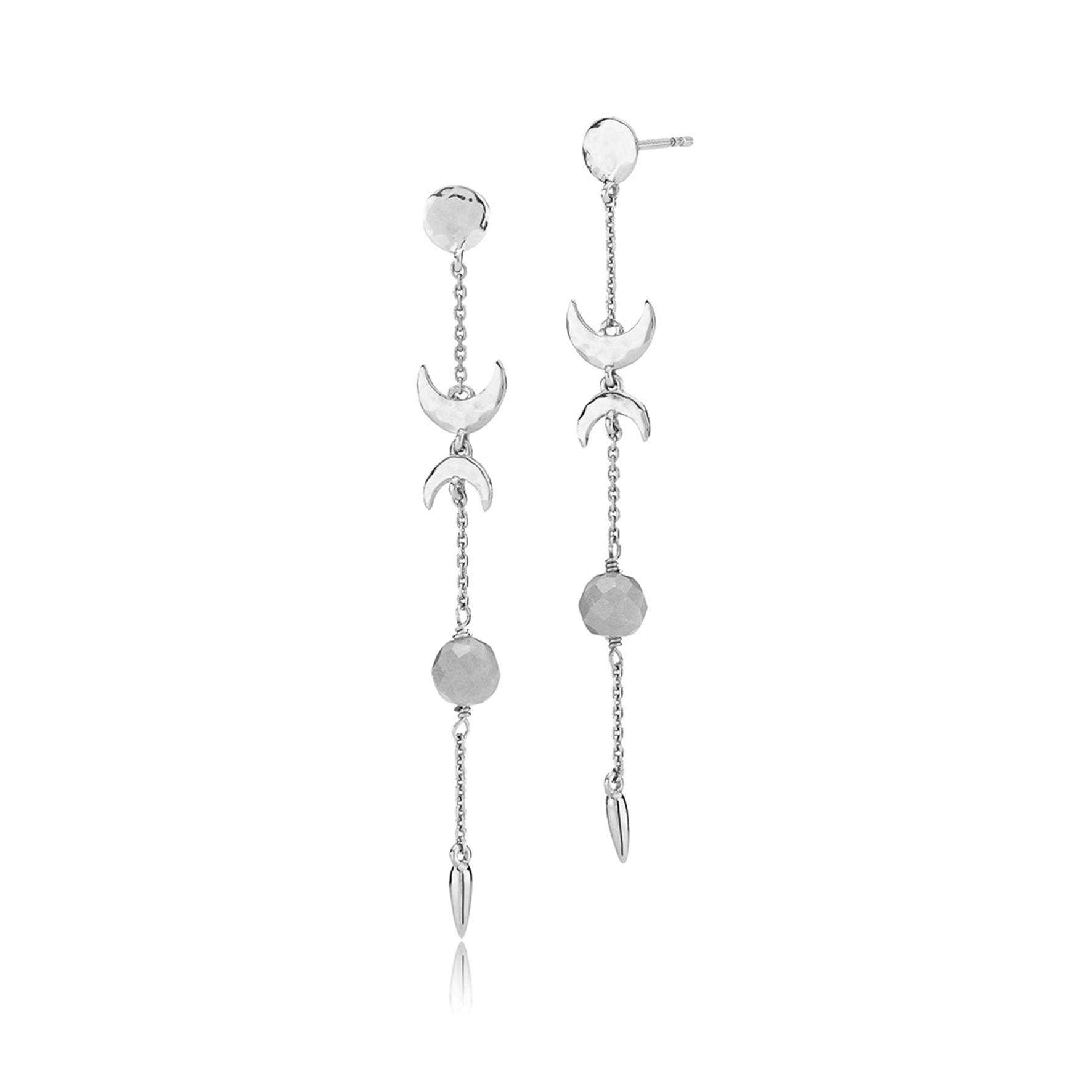 Mie Moltke Long Earrings With Pearls fra Izabel Camille i Sølv Sterling 925