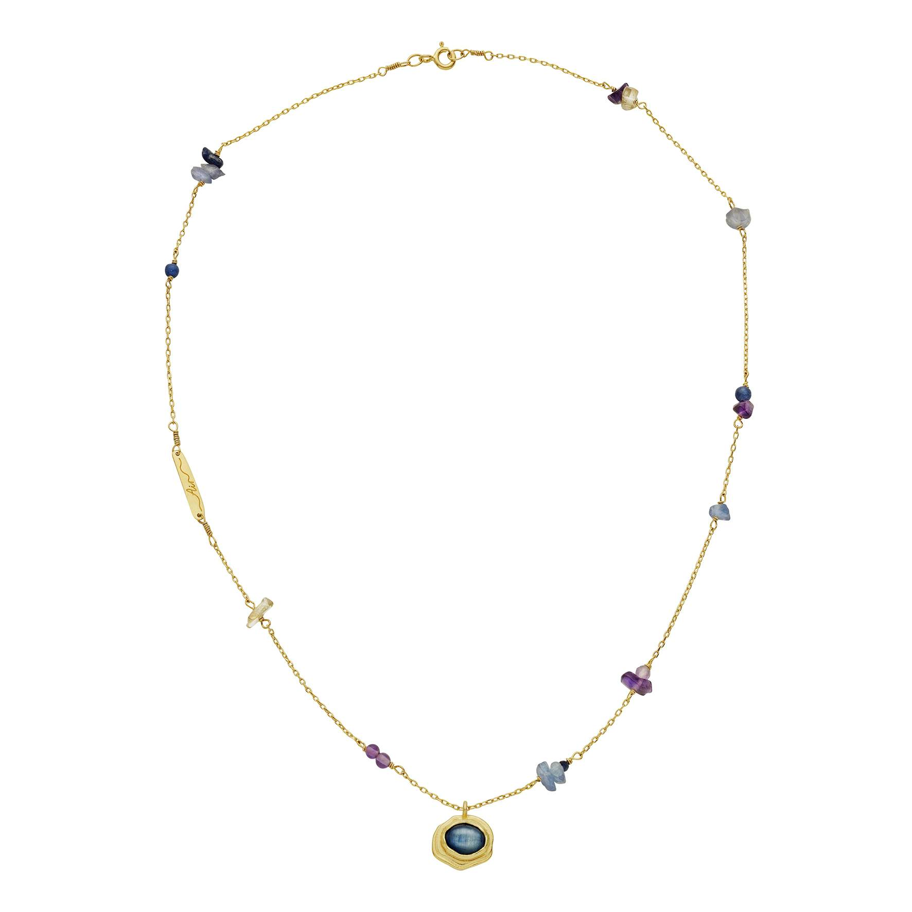 Aella Air Necklace from Maanesten in Goldplated-Silver Sterling 925