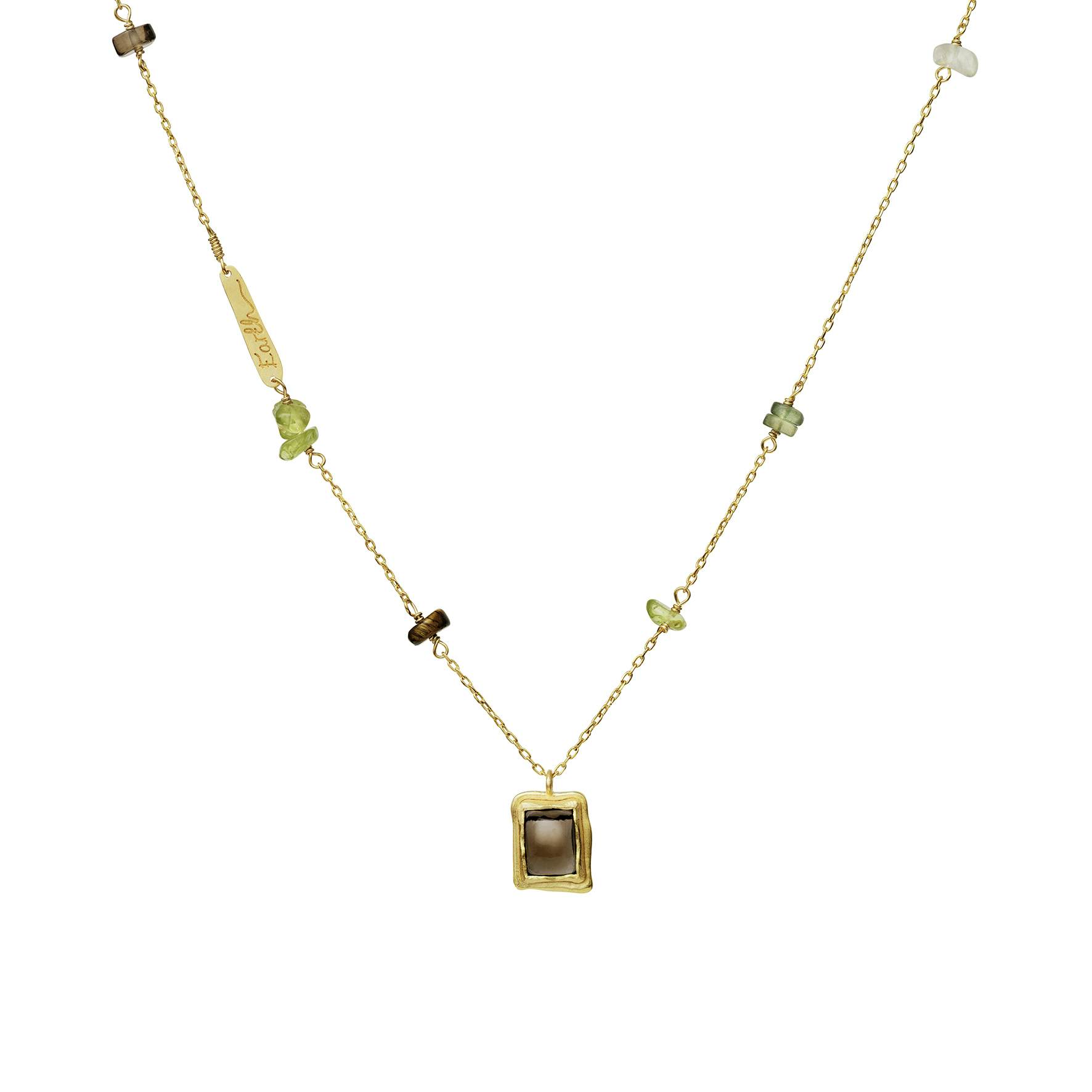 Eden Earth Necklace from Maanesten in Goldplated-Silver Sterling 925
