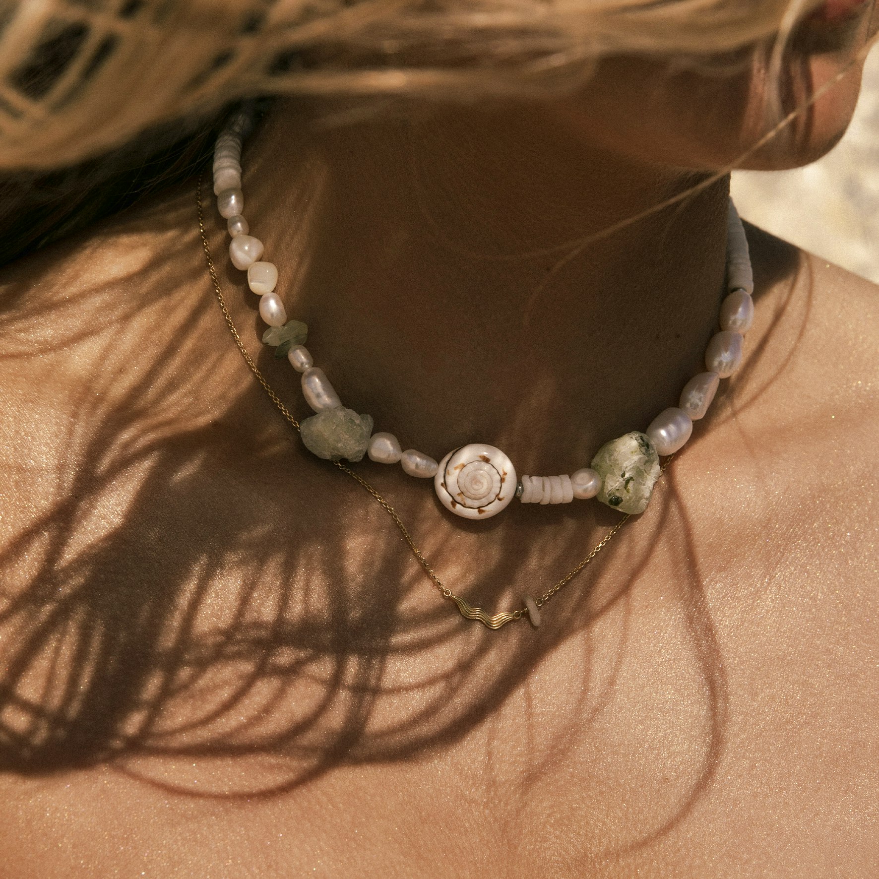 Silke x Sistie Pearl Necklace fra Sistie i Forgylt-Sølv Sterling 925