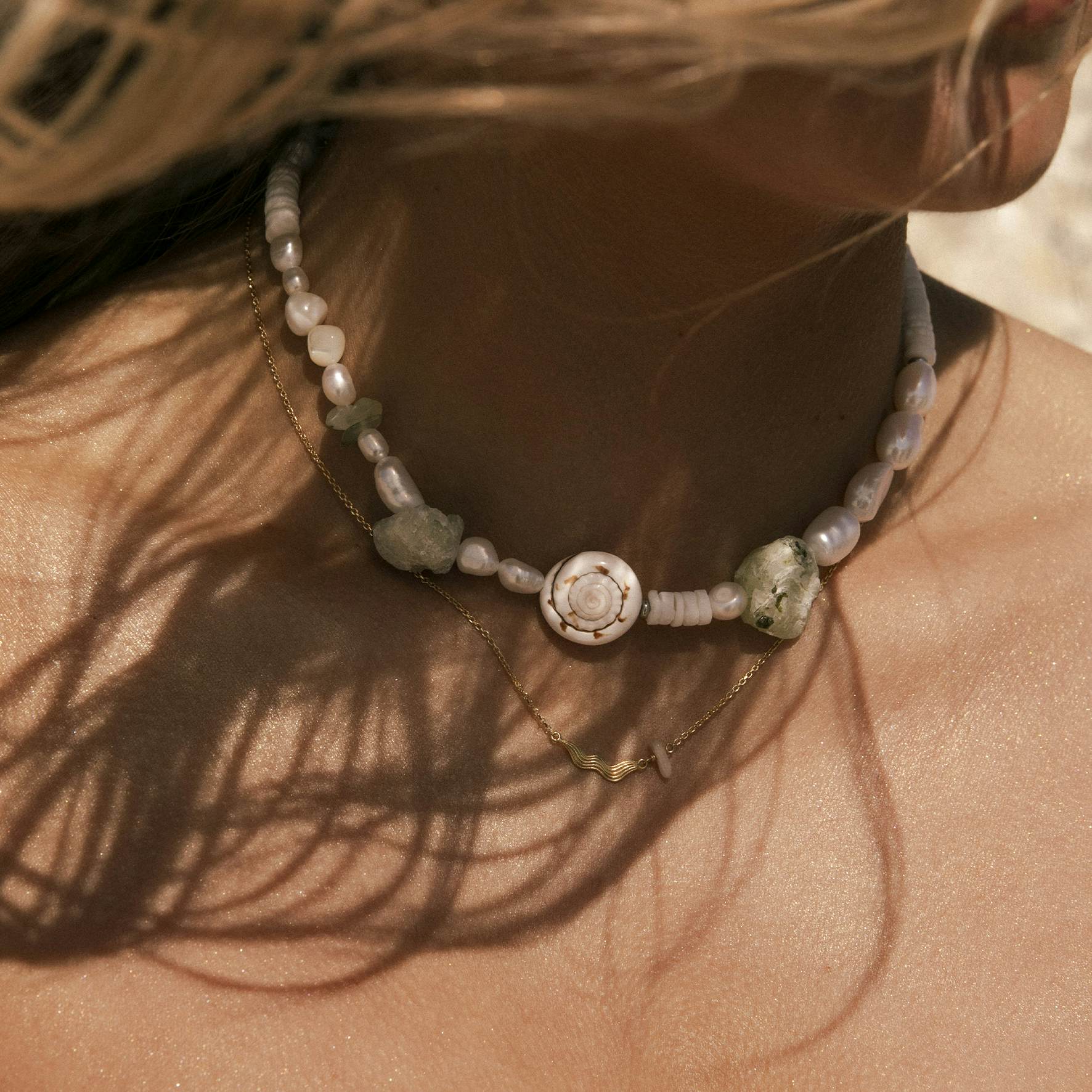 Silke x Sistie Pearl Necklace fra Sistie i Forgyldt-Sølv Sterling 925