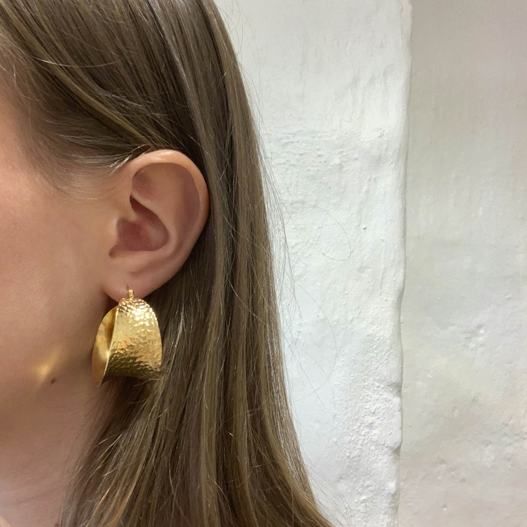Cleo Grande Hoops from Pico in Goldplated Brass