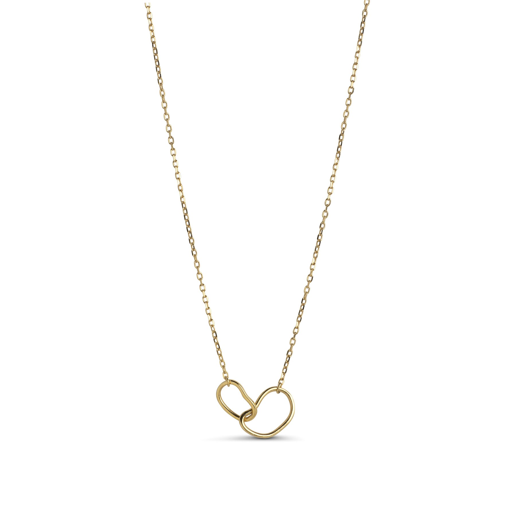 Organic Double Circle Necklace från Enamel Copenhagen i Förgyllt-Silver Sterling 925