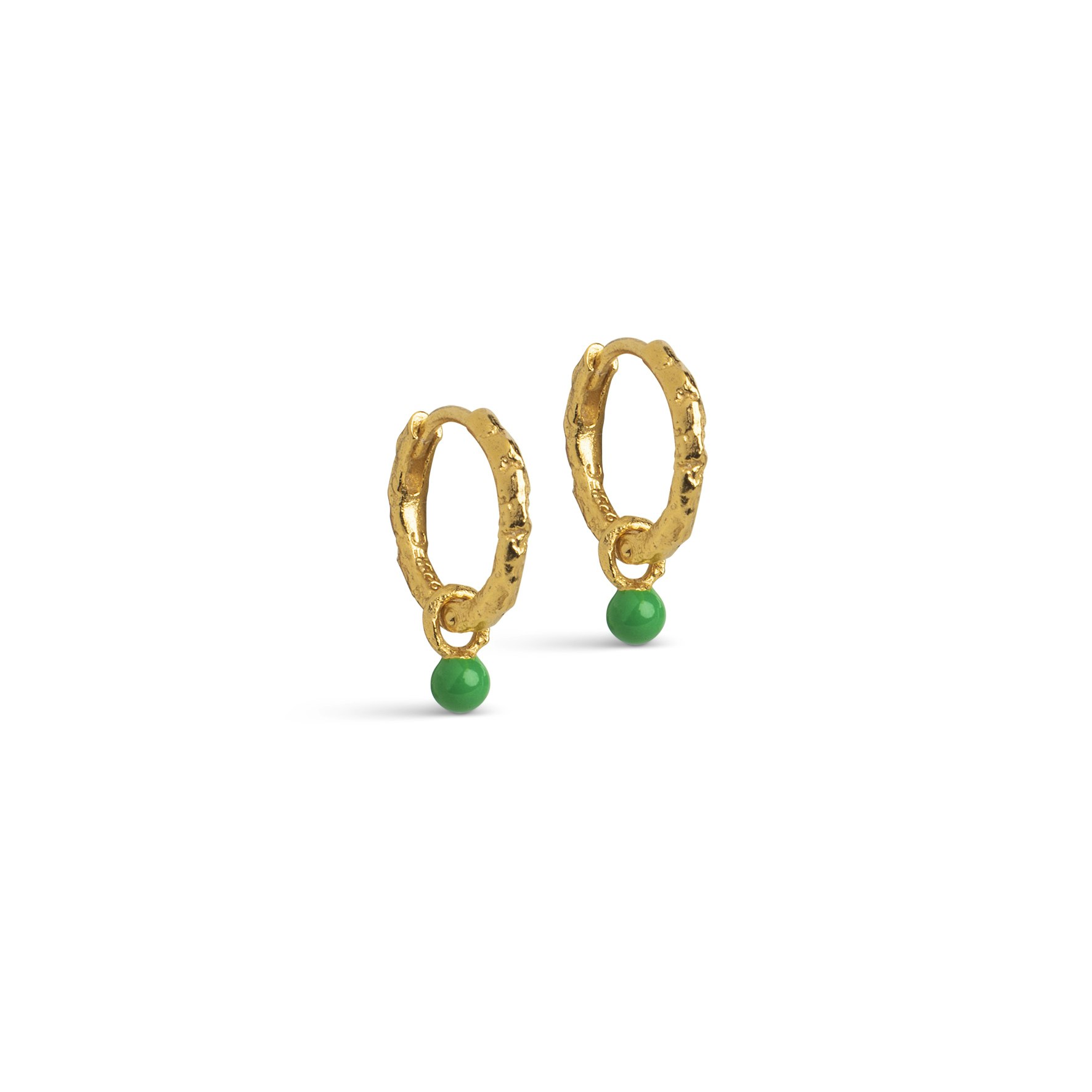 Belle Hoops Grass Green z Enamel Copenhagen v Pozlacené stříbro sterling 925