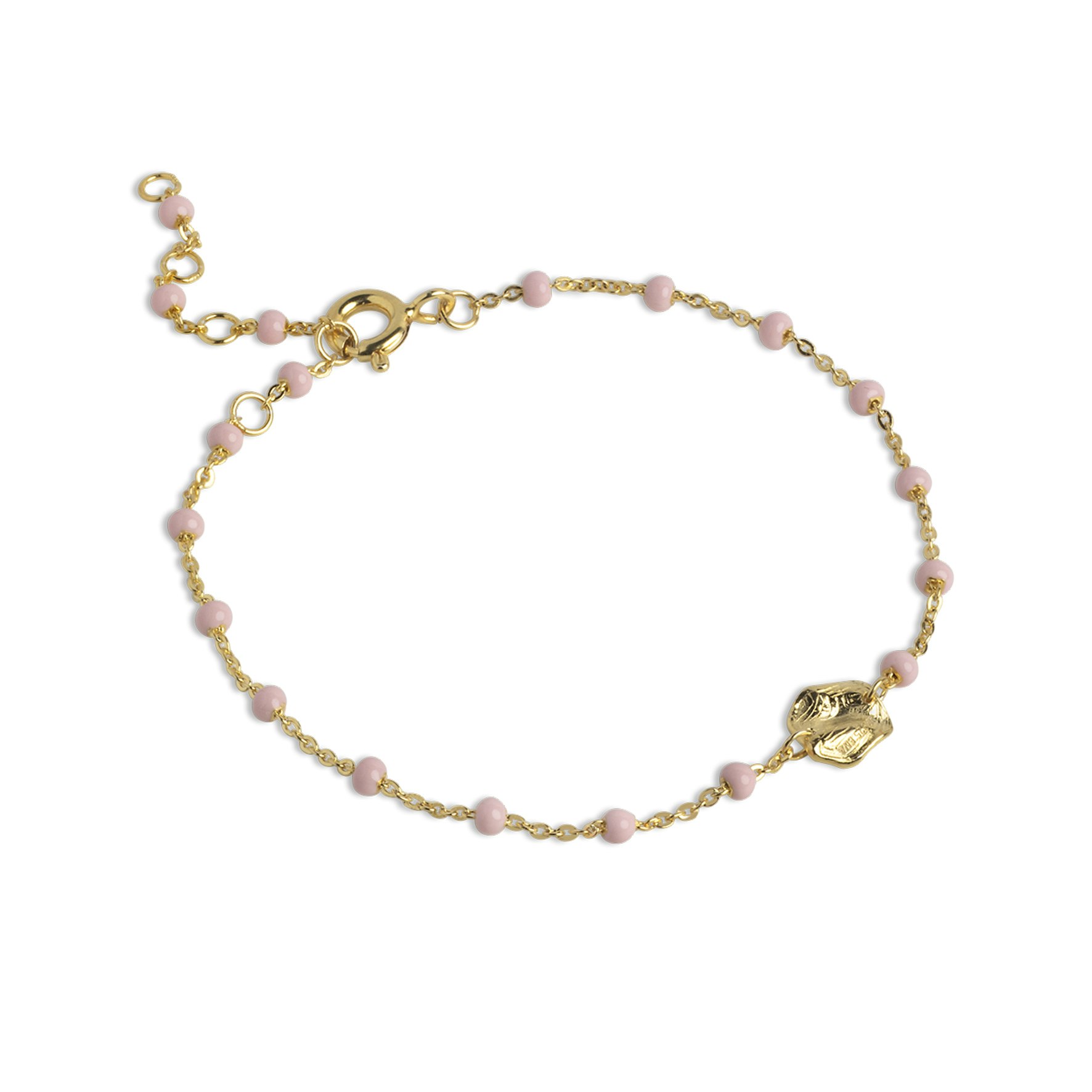 Lola Refined Bracelet Light Pink fra Enamel Copenhagen i Forgyldt-Sølv Sterling 925