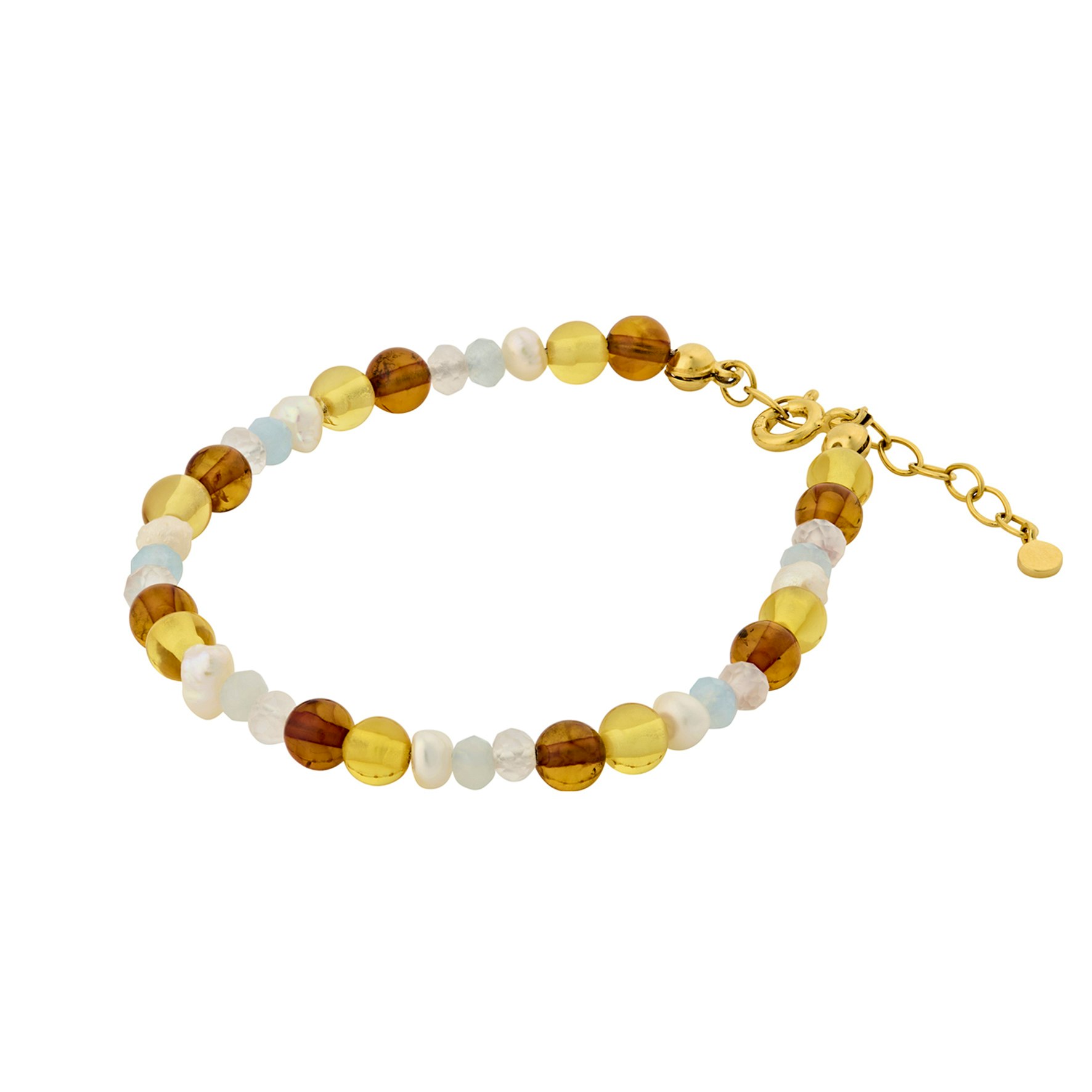 Amber Glow Bracelet from Pernille Corydon in Goldplated-Silver Sterling 925