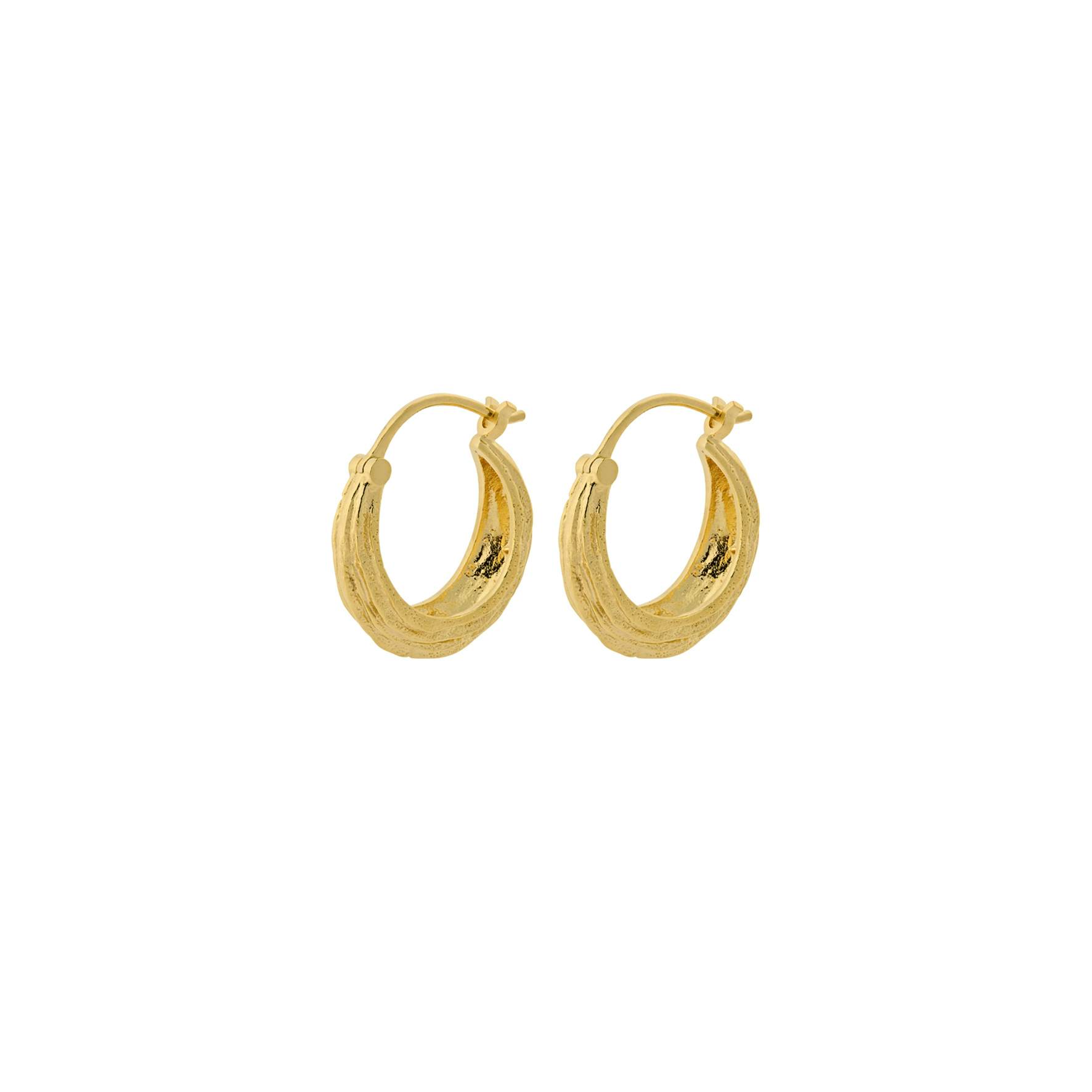 Small Coastline Earrings von Pernille Corydon in Vergoldet-Silber Sterling 925