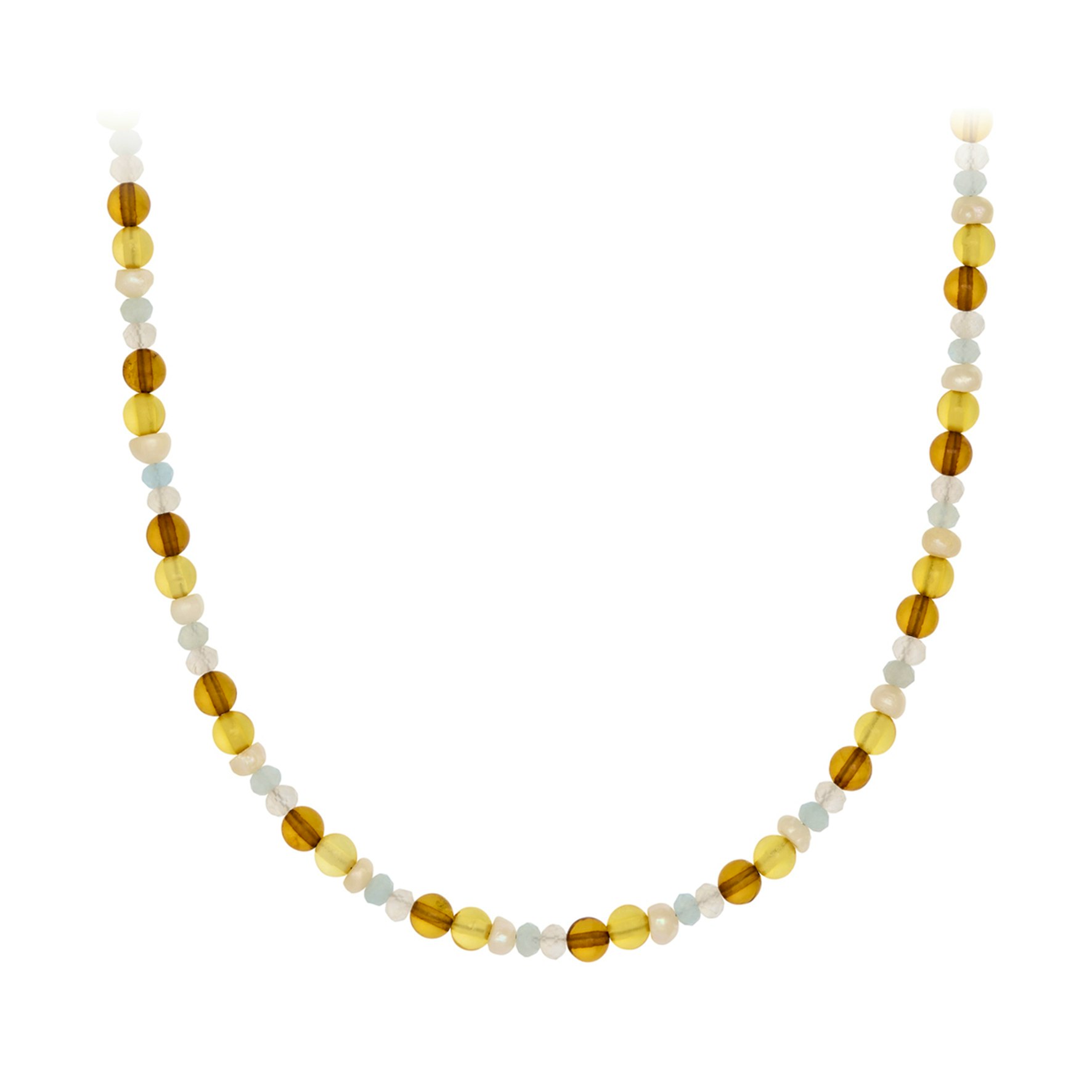 Amber Glow Necklace van Pernille Corydon in Verguld-Zilver Sterling 925