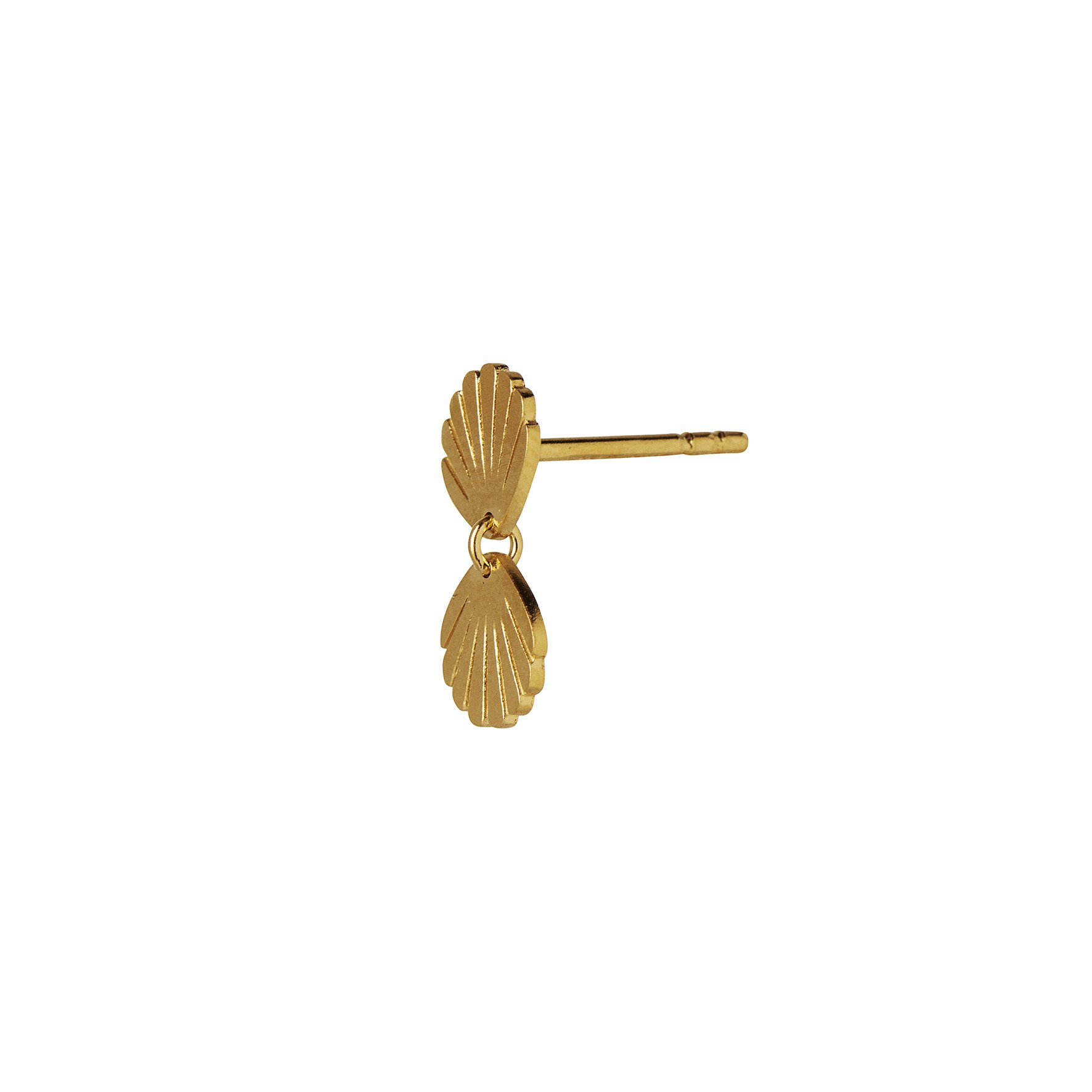 Two Petit Shell Earring od STINE A Jewelry w Pozłacane srebro próby 925.
