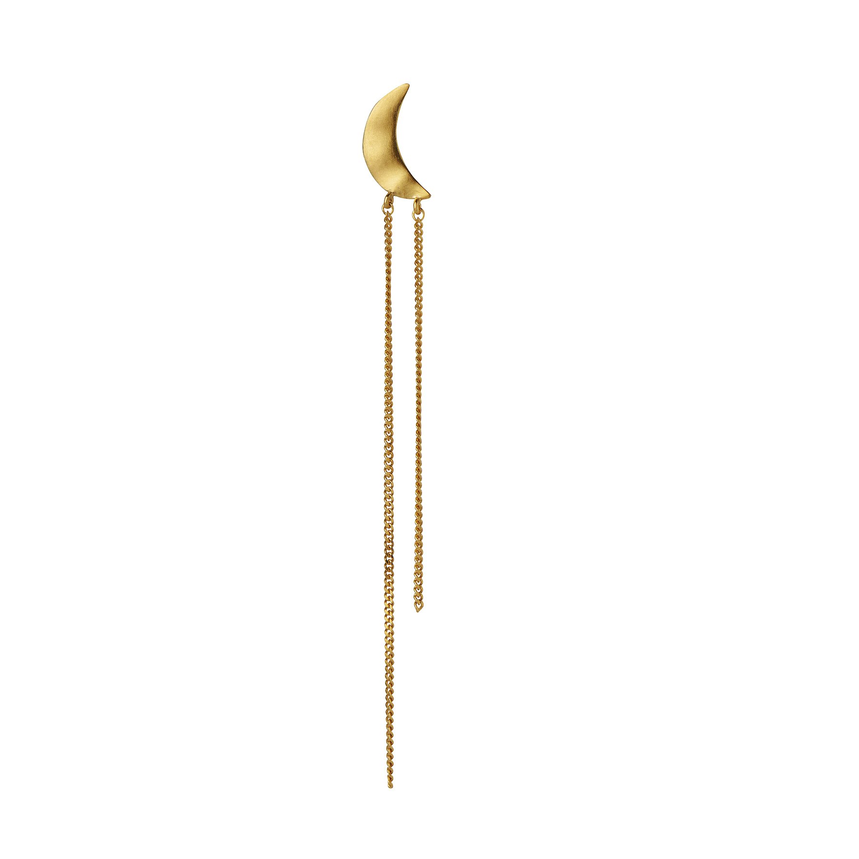 Bella Moon Earring with Long Chains