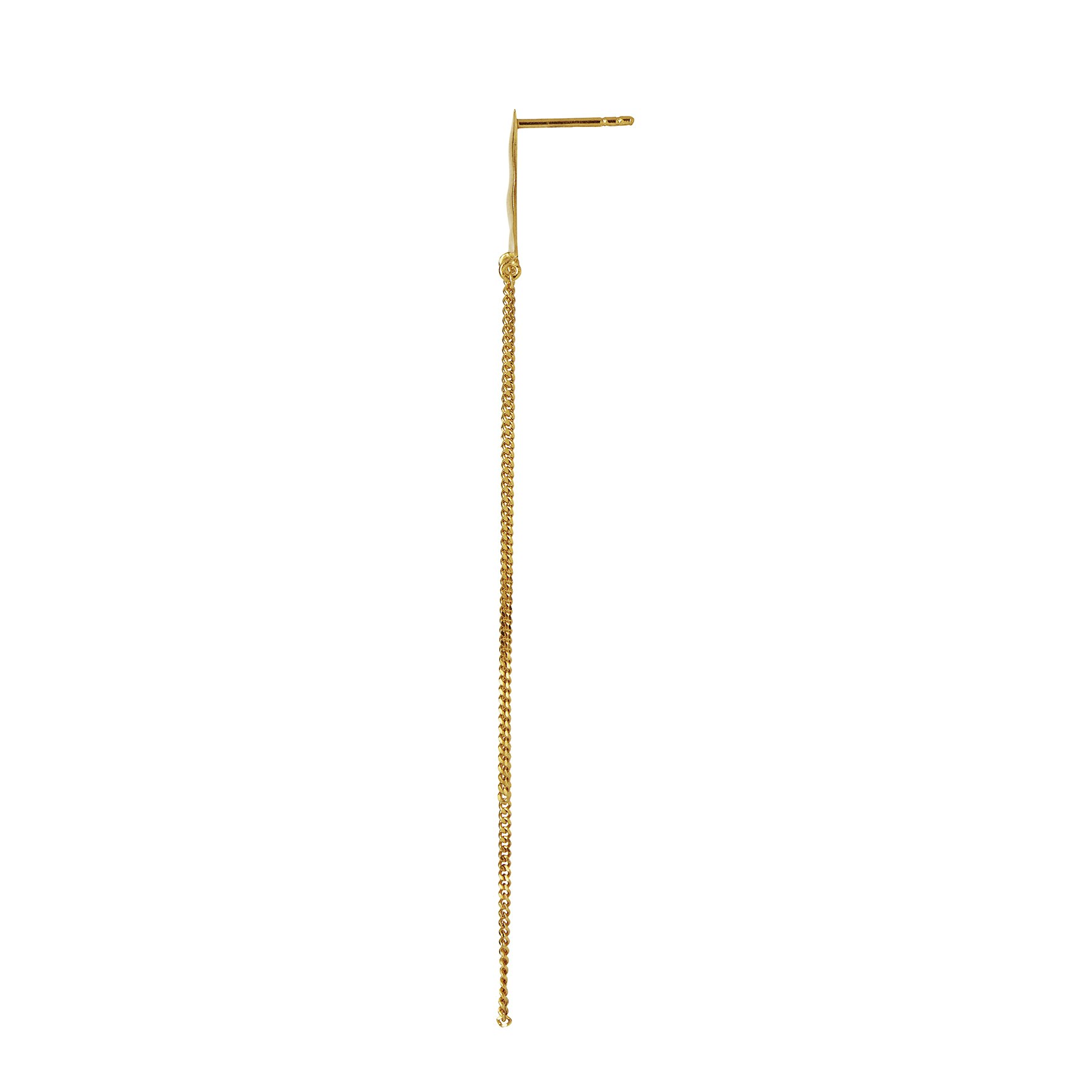Bella Moon Earring with Long Chains from STINE A Jewelry in Goldplated Silver Sterling 925