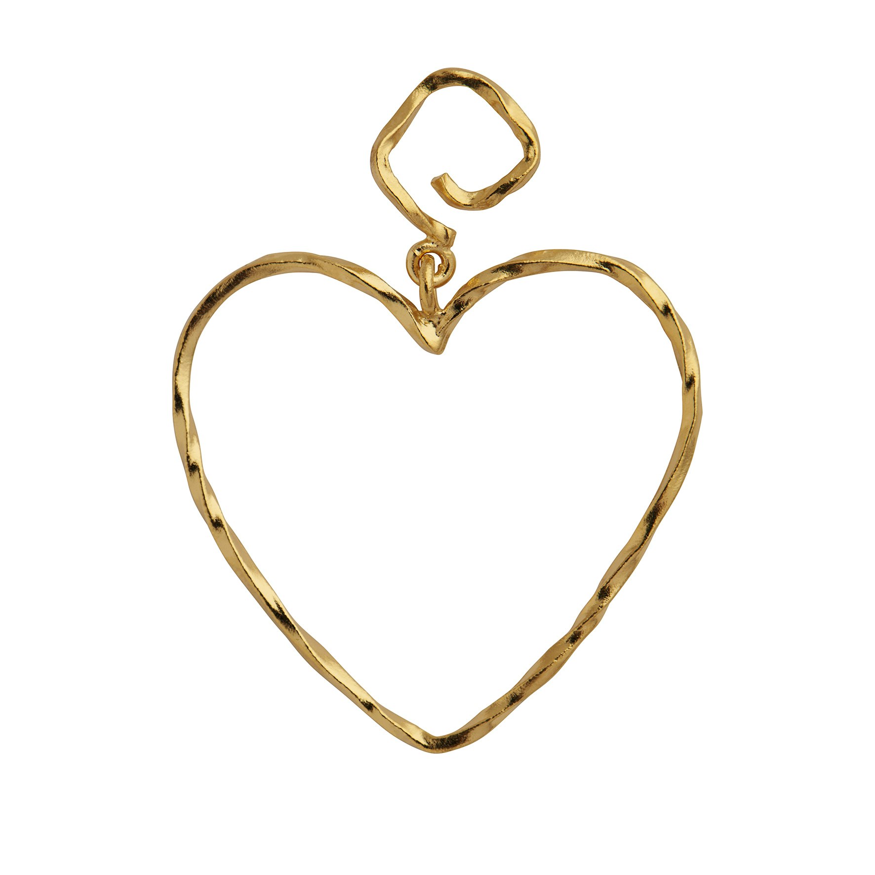 Funky Heart Earring van STINE A Jewelry in Verguld-Zilver Sterling 925