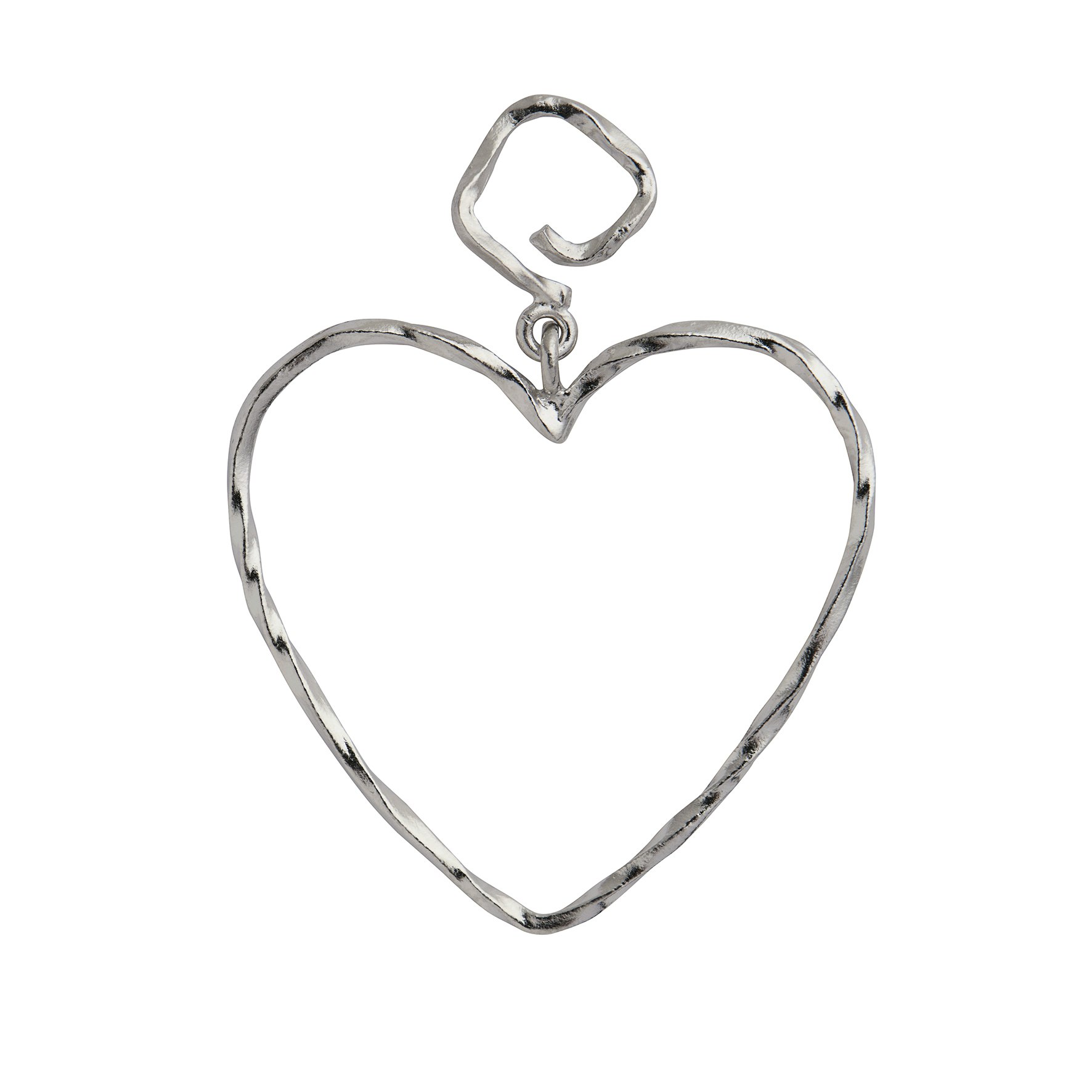 Funky Heart Earring van STINE A Jewelry in Zilver Sterling 925
