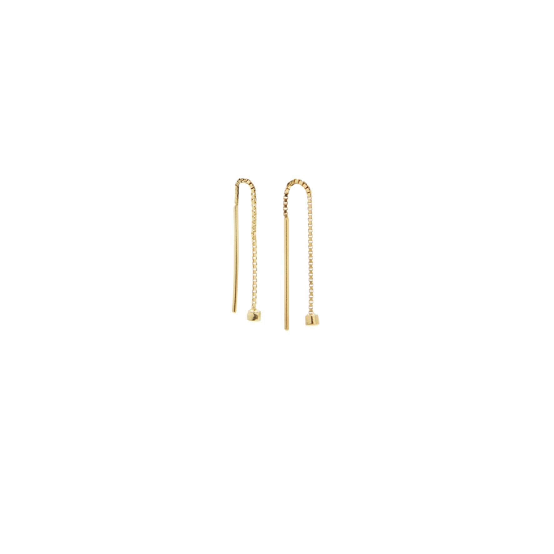 Crystal Chain Earrings from Pico in Goldplated-Silver Sterling 925