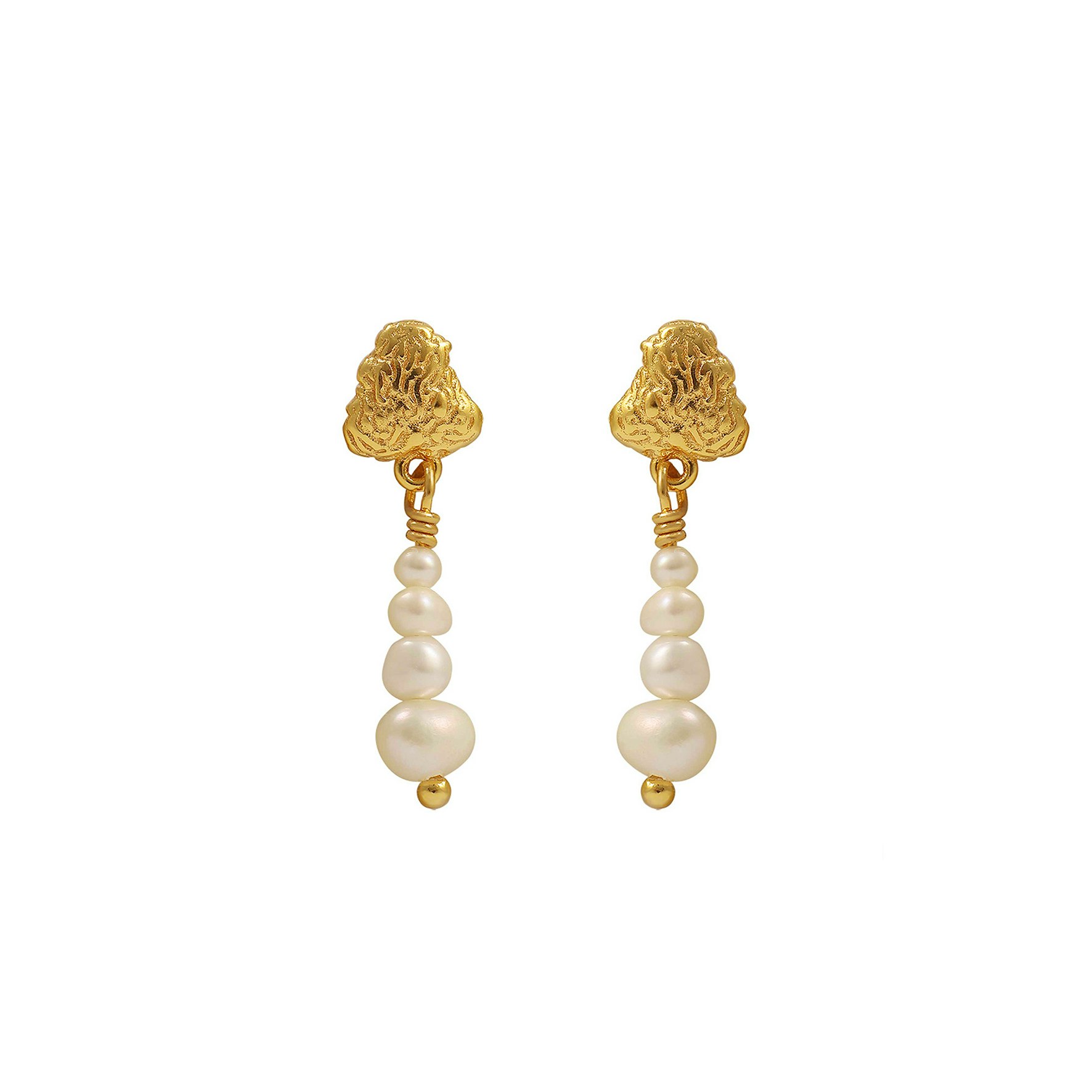 Coralie White Earrings