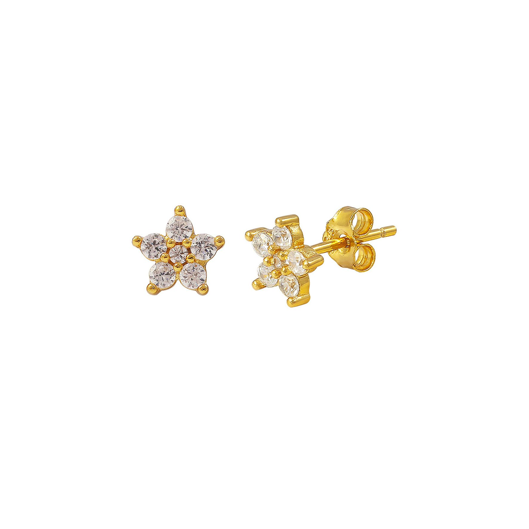 Stella Grande Studs fra Hultquist Copenhagen i Forgyldt-Sølv Sterling 925