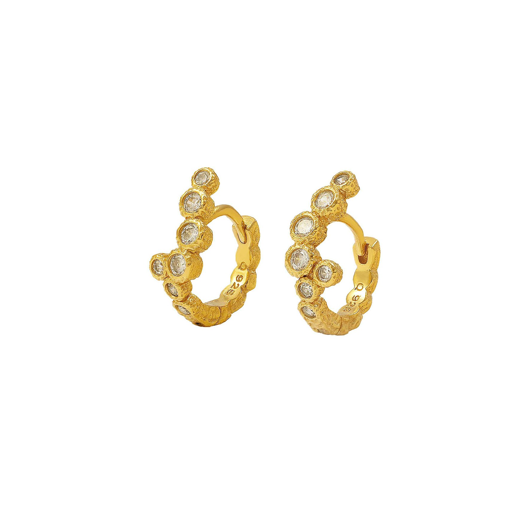 Vivienne Hoops von Hultquist Copenhagen in Vergoldet-Silber Sterling 925