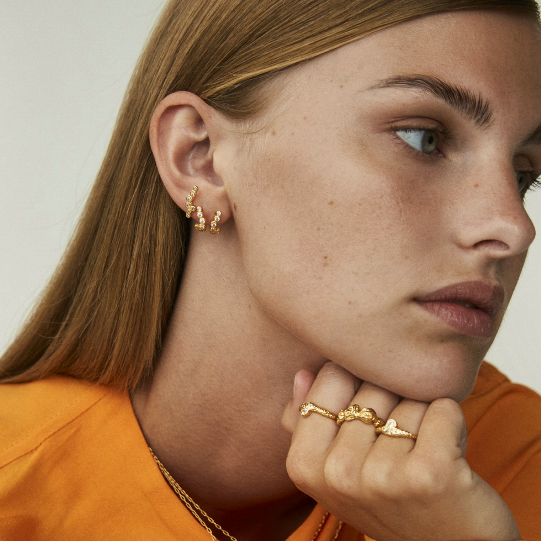 Vivienne Studs fra Hultquist Copenhagen i Forgylt-Sølv Sterling 925