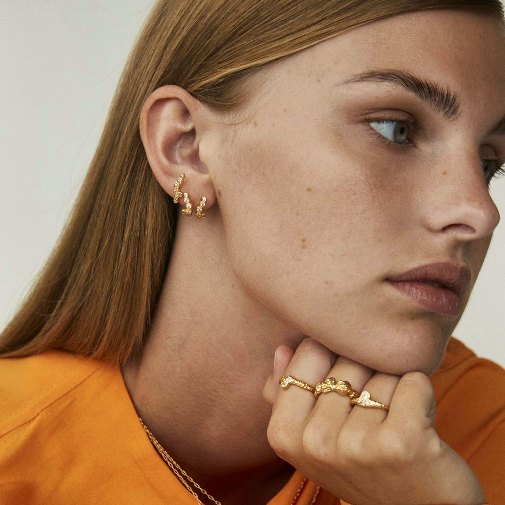 Vivienne Studs fra Hultquist Copenhagen i Forgylt-Sølv Sterling 925