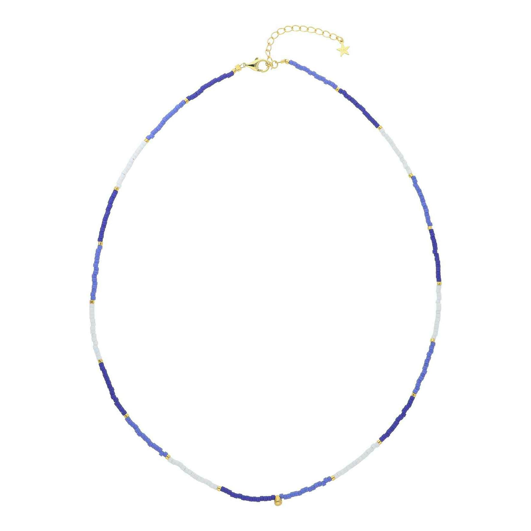 Line Necklace Blue