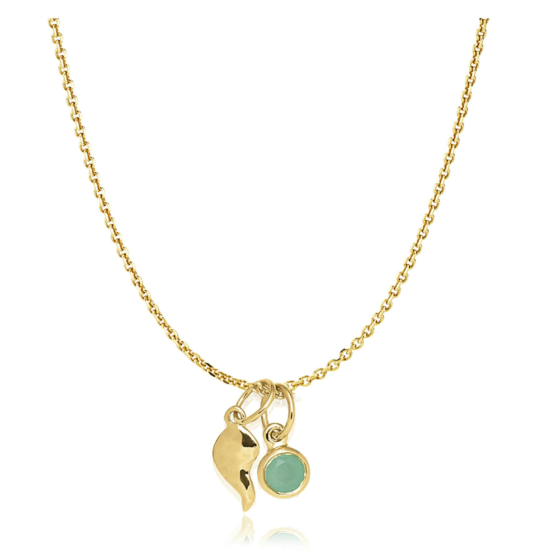 Leonora Necklace With Green Stone