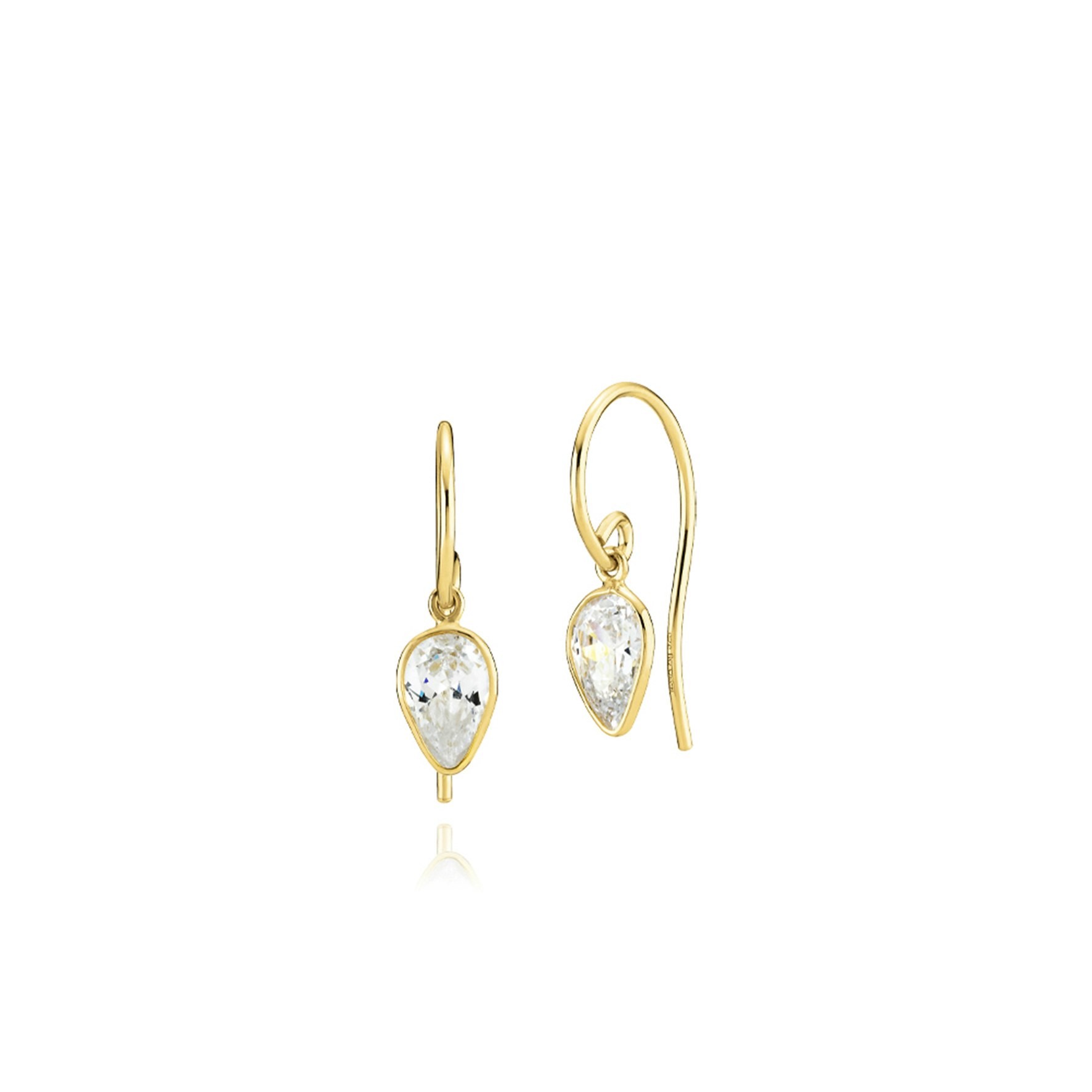 Aya Small Earrings from Izabel Camille in Goldplated Silver Sterling 925