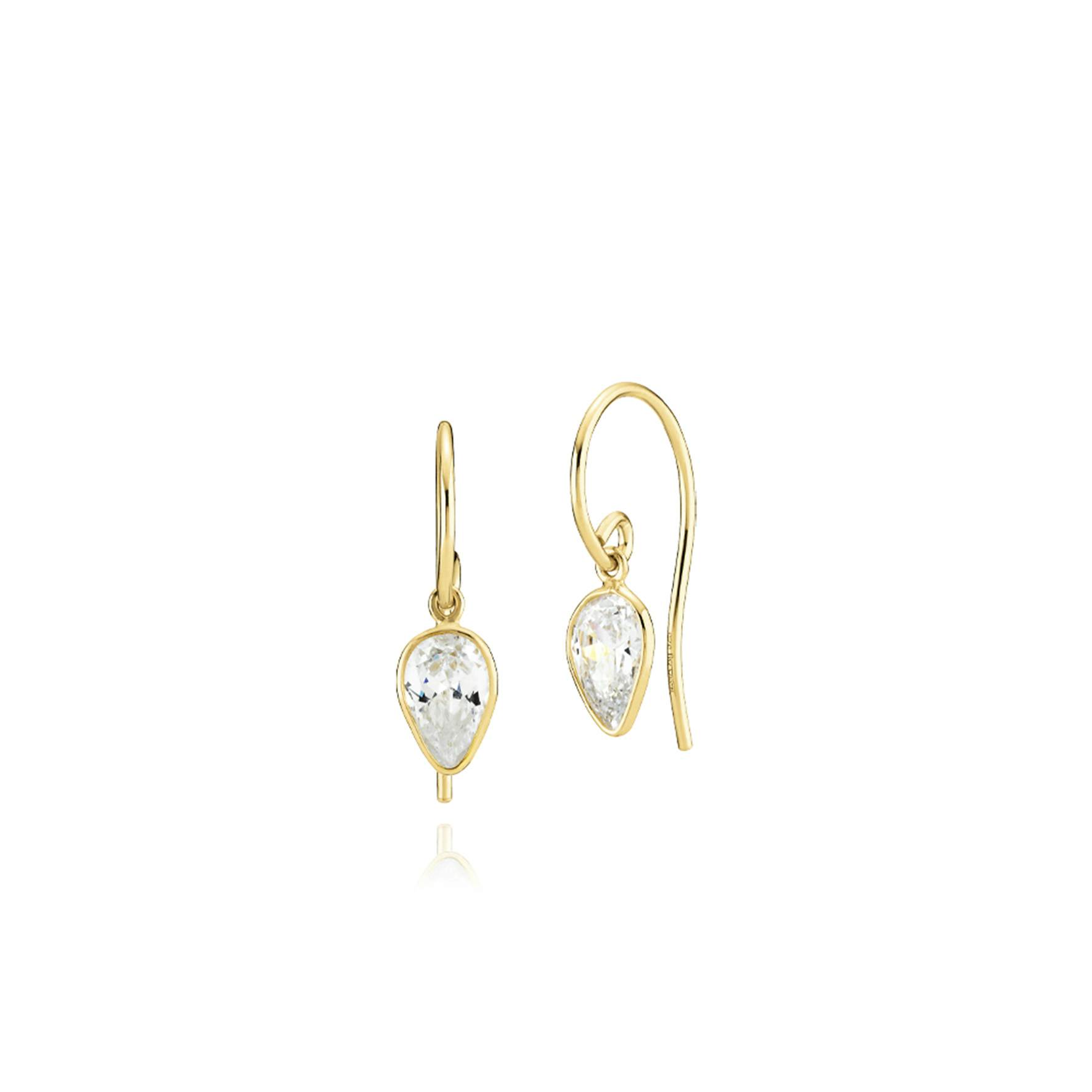 Aya Small Earrings von Izabel Camille in Vergoldet-Silber Sterling 925