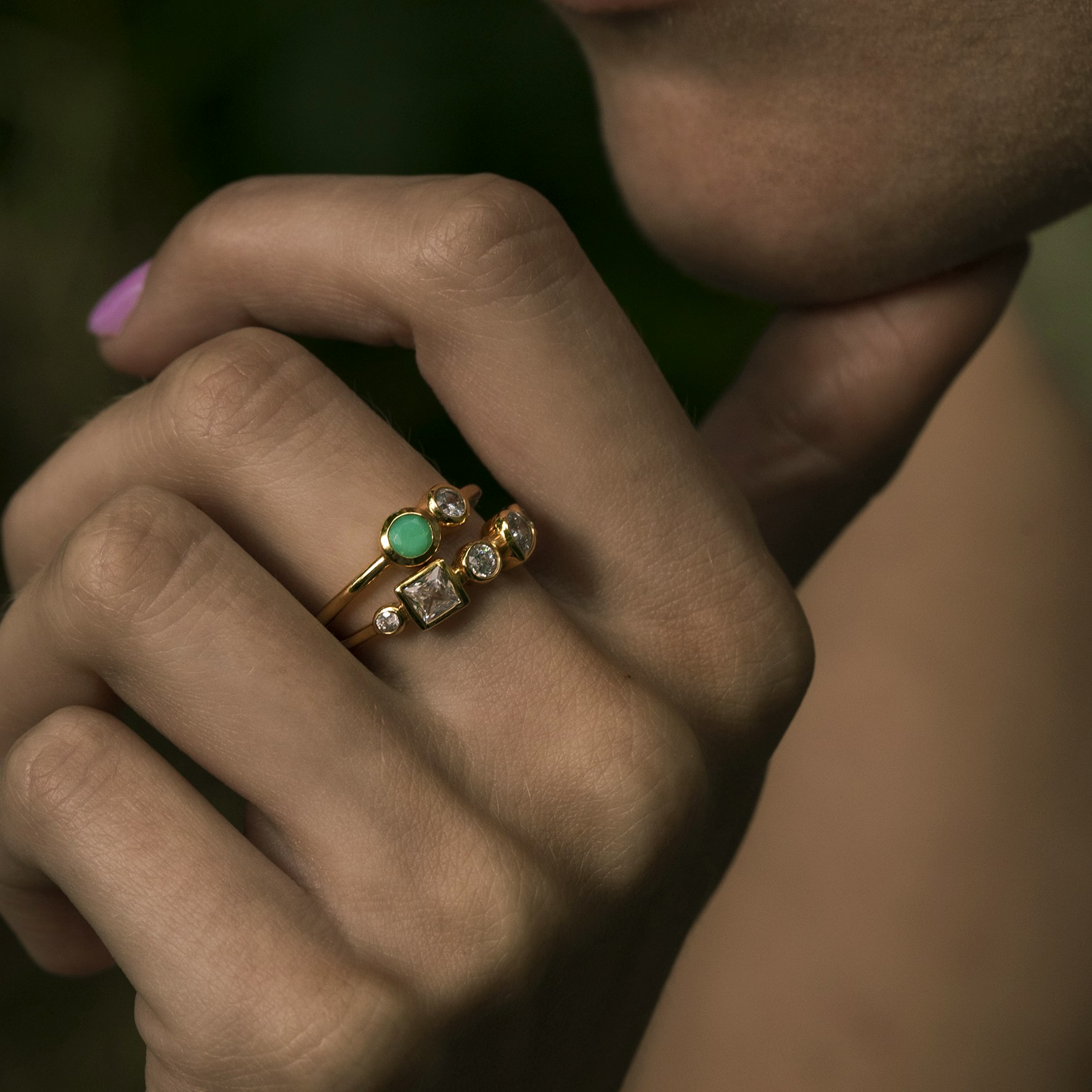 Aya Ring von Izabel Camille in Vergoldet-Silber Sterling 925