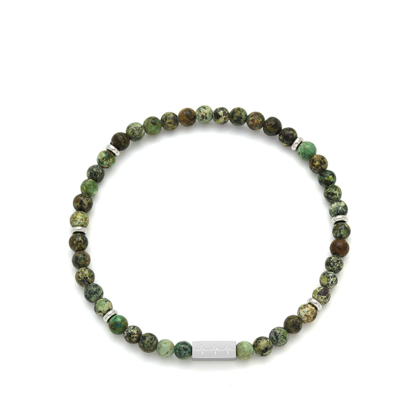 Evolution African Turquoise Bracelet from SAMIE in Stainless steel