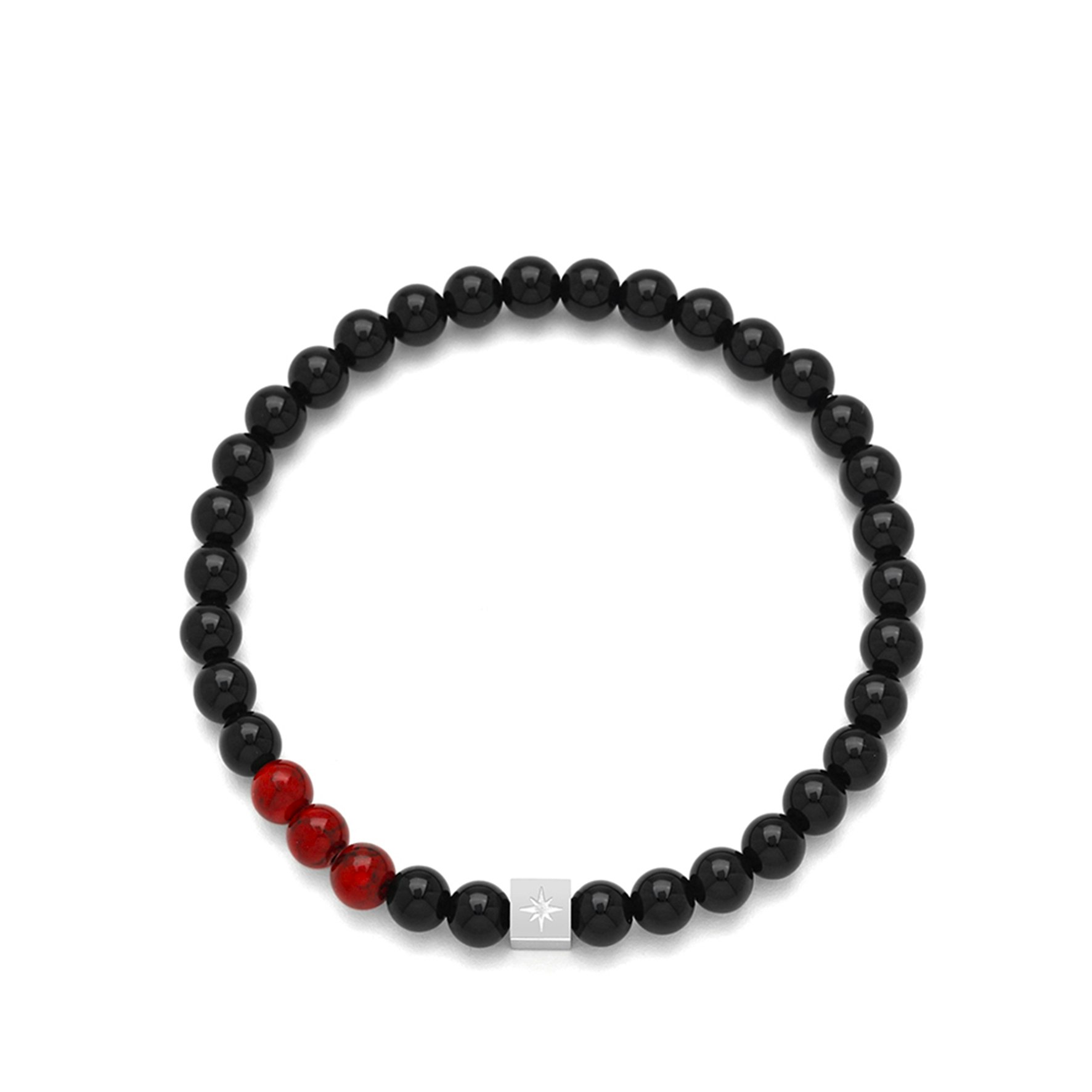 Loui Red and Black Bracelet from SAMIE in Stainless steel